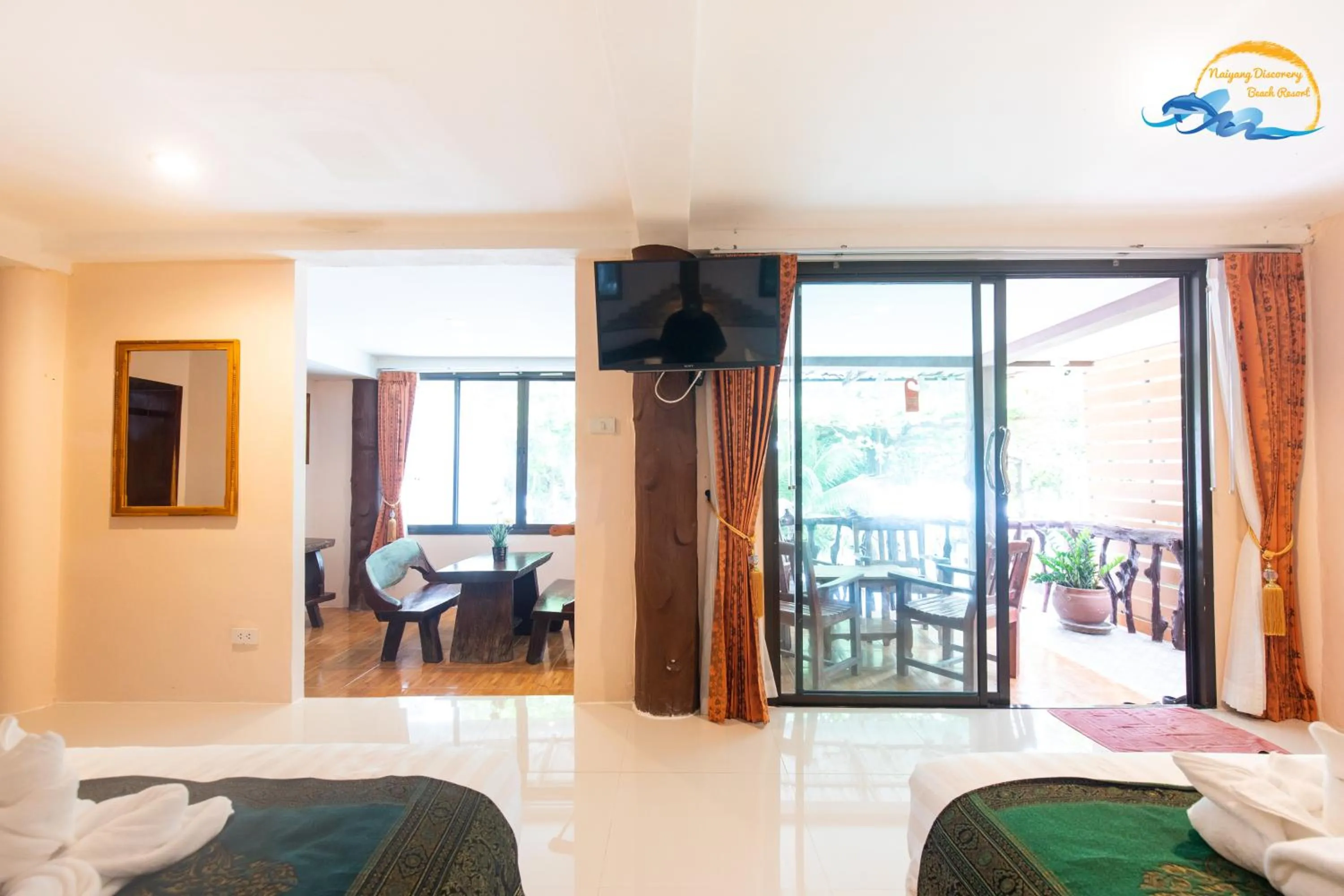 Seating area, Bed in Naiyang Discovery Beach Resort SHA