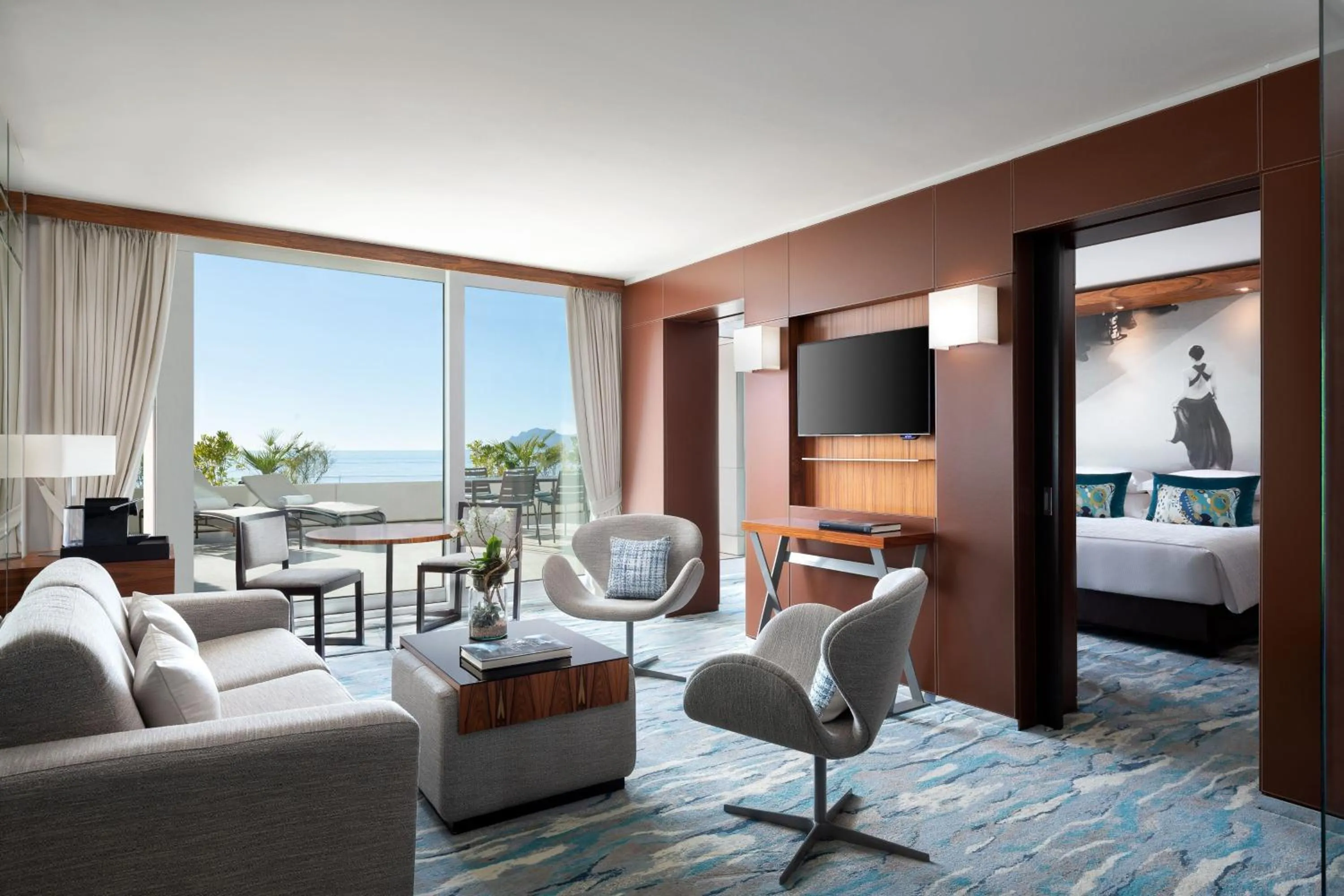 Photo of the whole room, Bed in JW Marriott Cannes