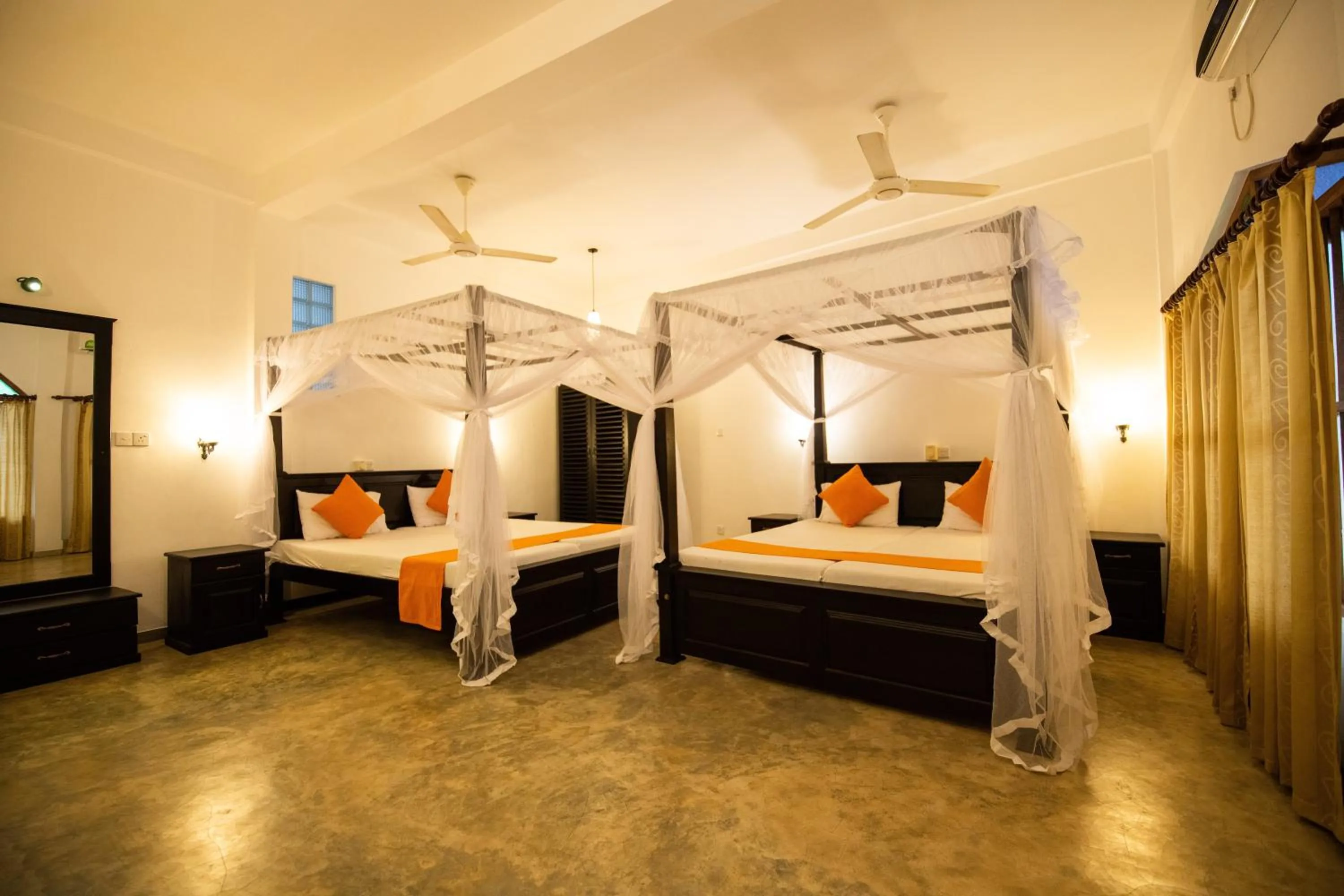 Bed in International Beach Hotel & Restaurant