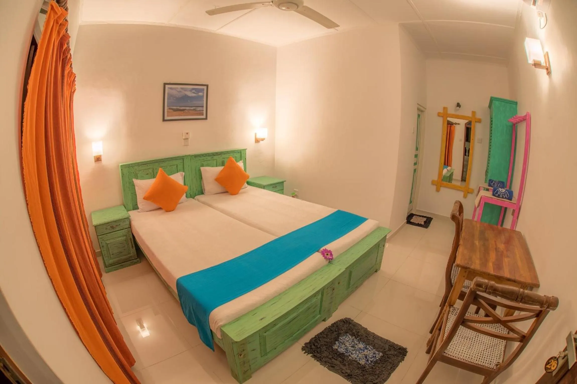 Bed in International Beach Hotel & Restaurant