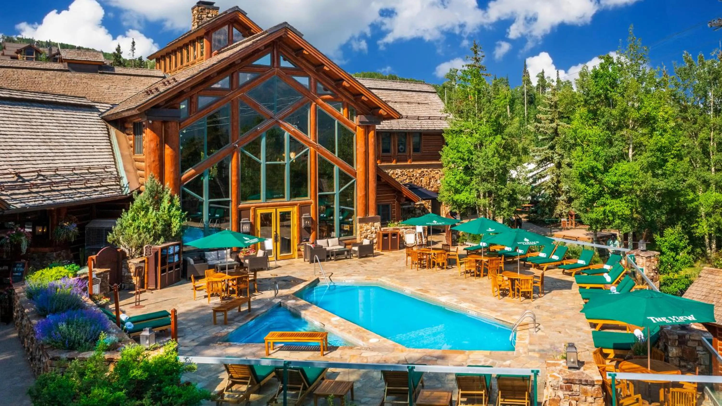 Pool view in Mountain Lodge Telluride