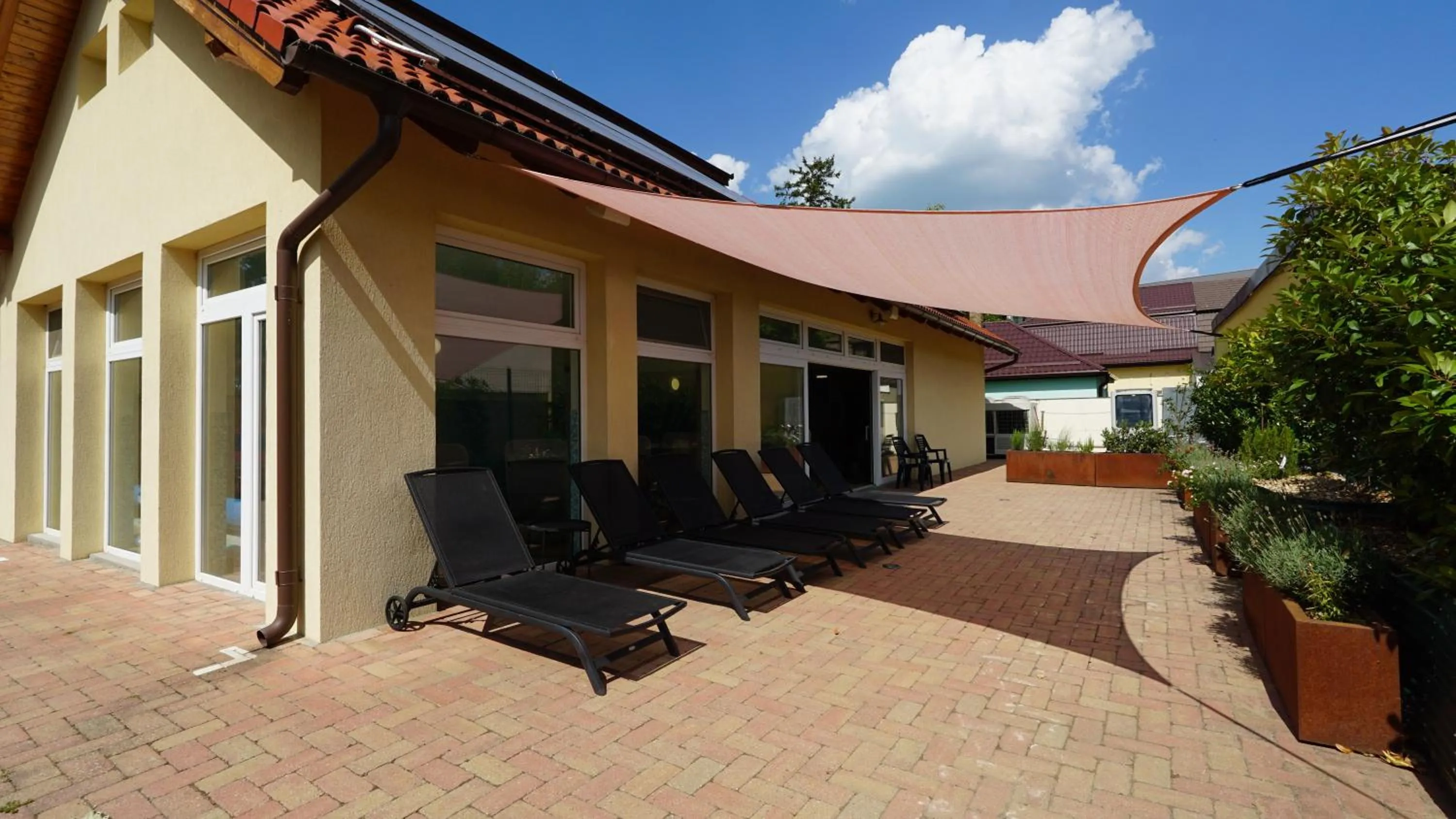 Inner courtyard view in Balaton Colors Beach Hotel