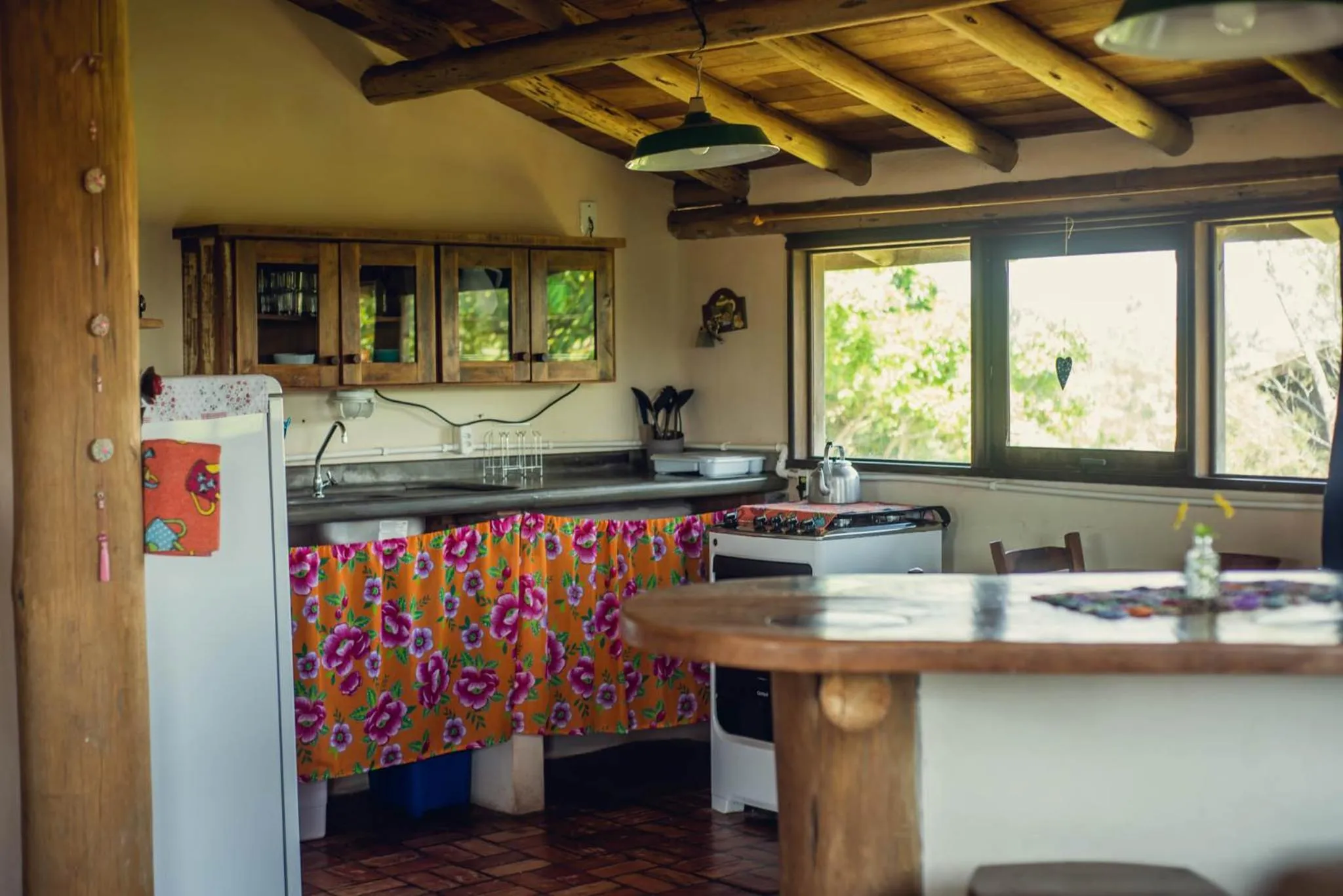 Kitchen or kitchenette in Pousada Gopak