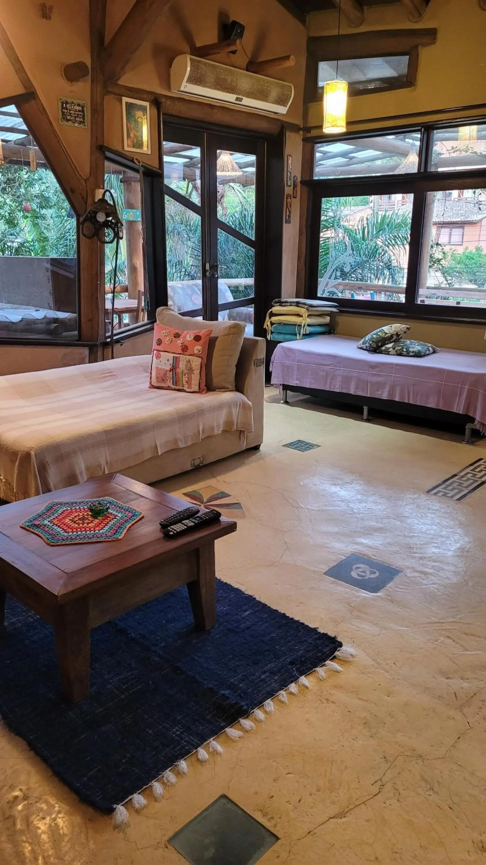 Bed in Pousada Gopak