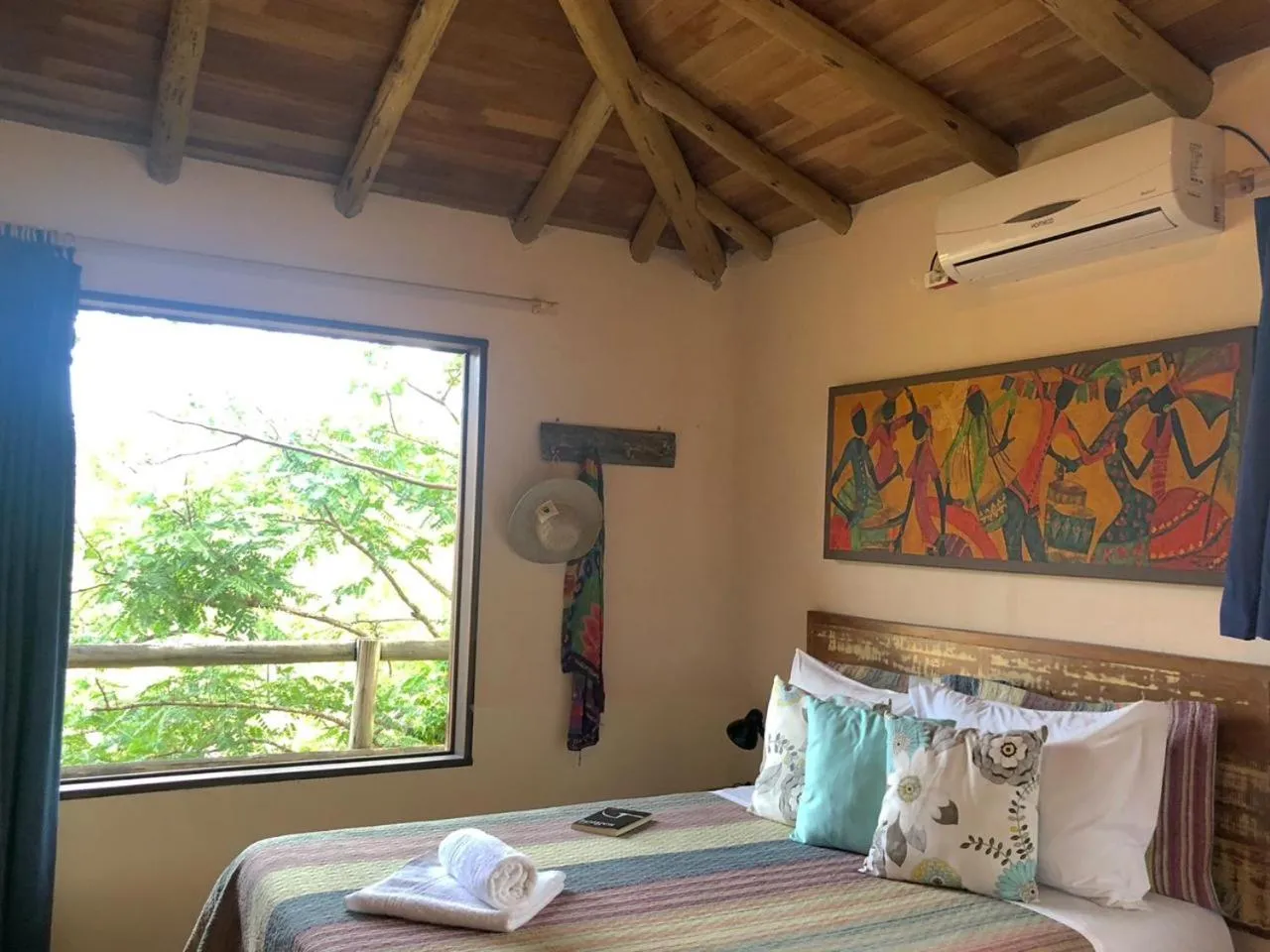 Bed in Pousada Gopak