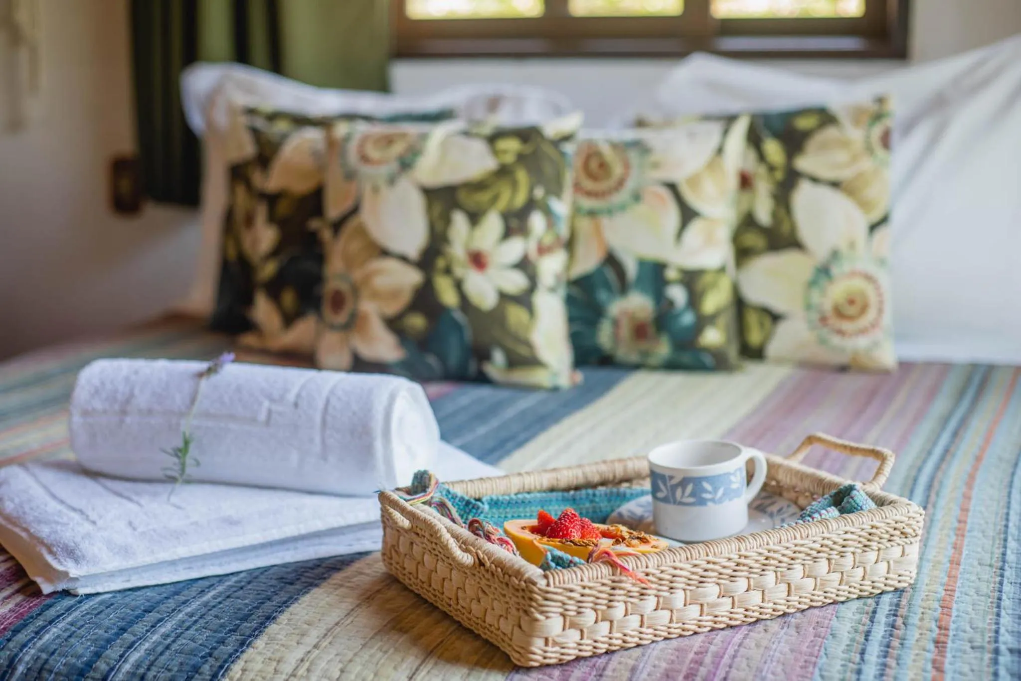 Bed in Pousada Gopak