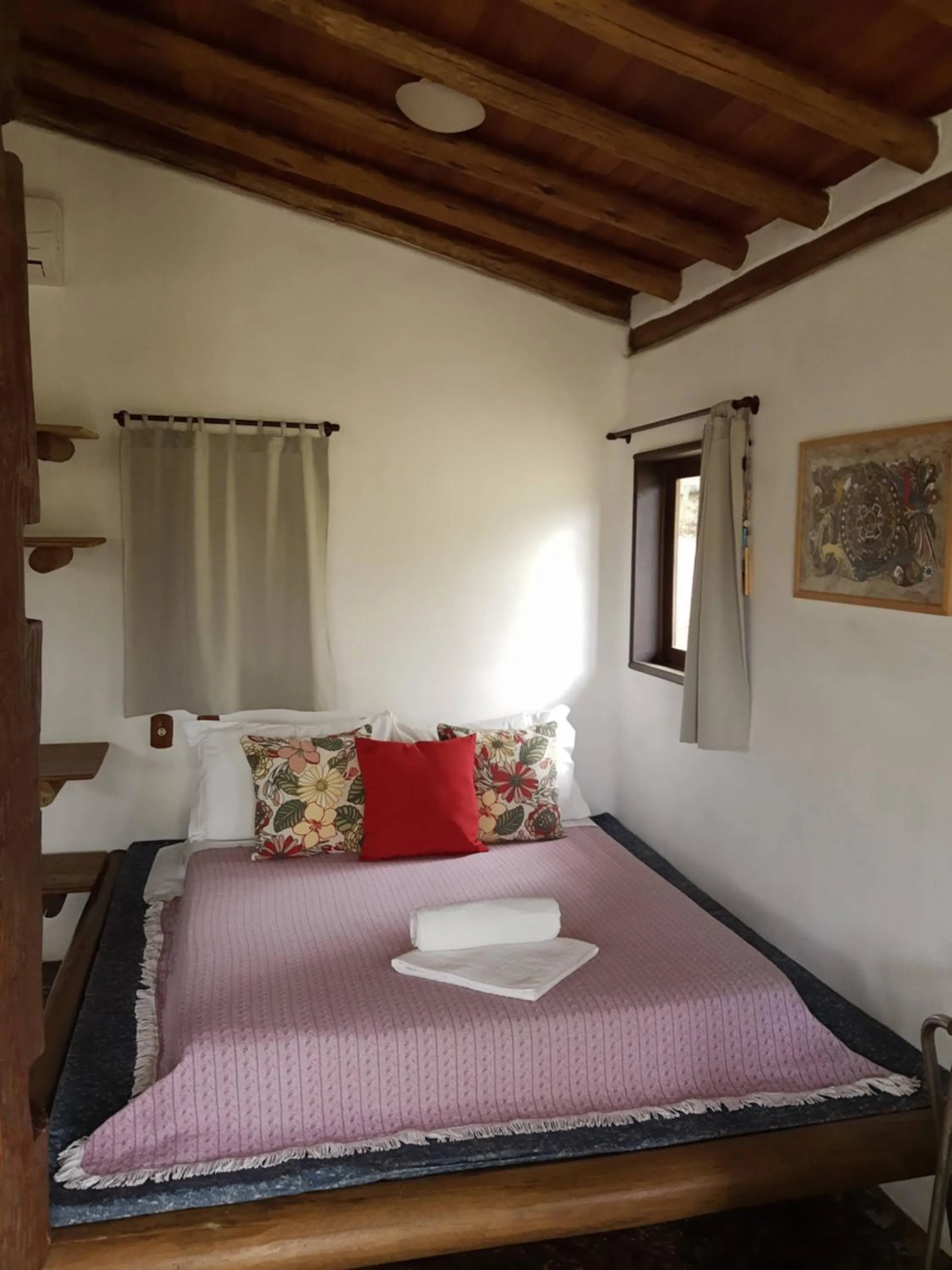 Bed in Pousada Gopak