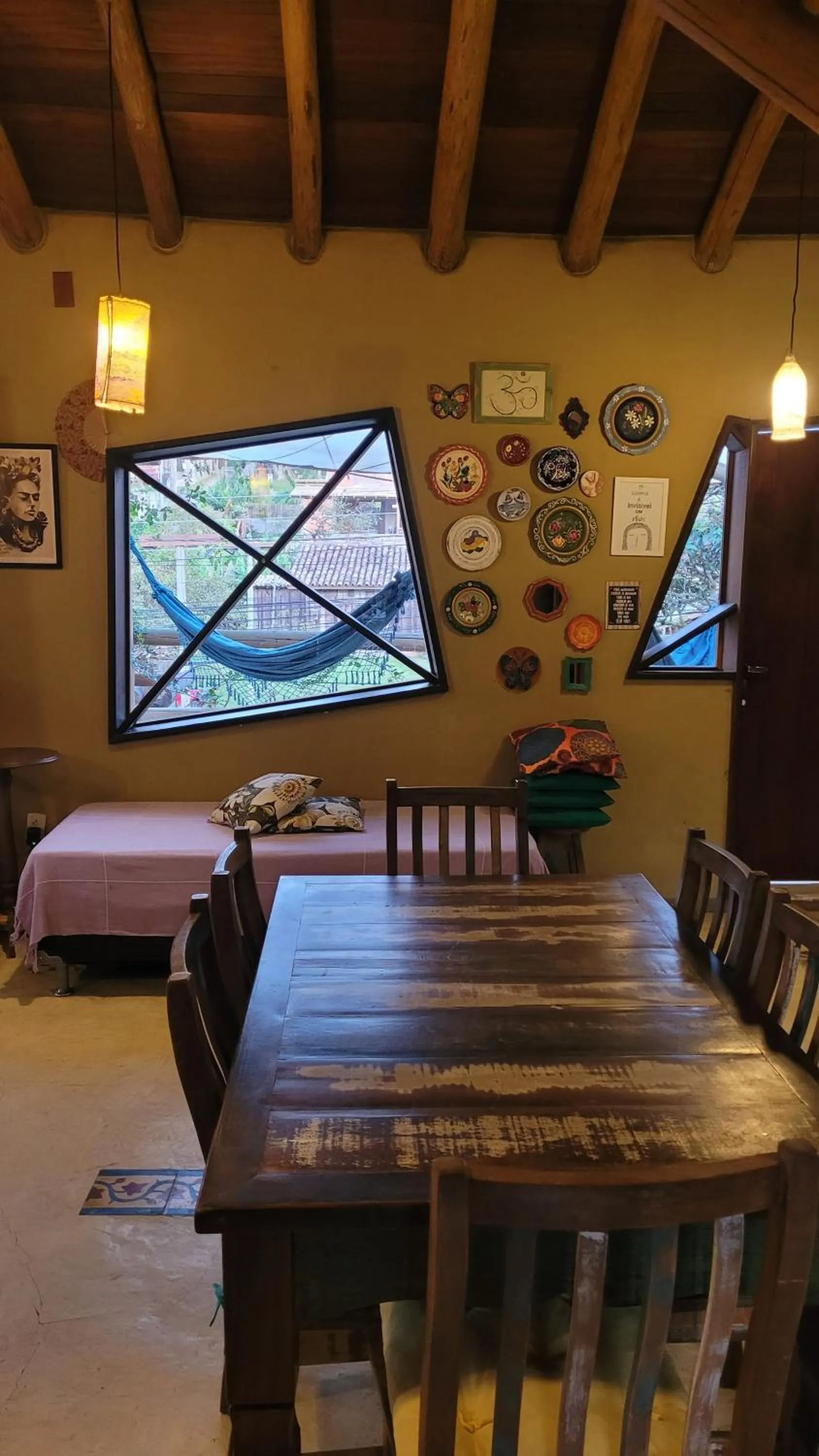 Bed in Pousada Gopak