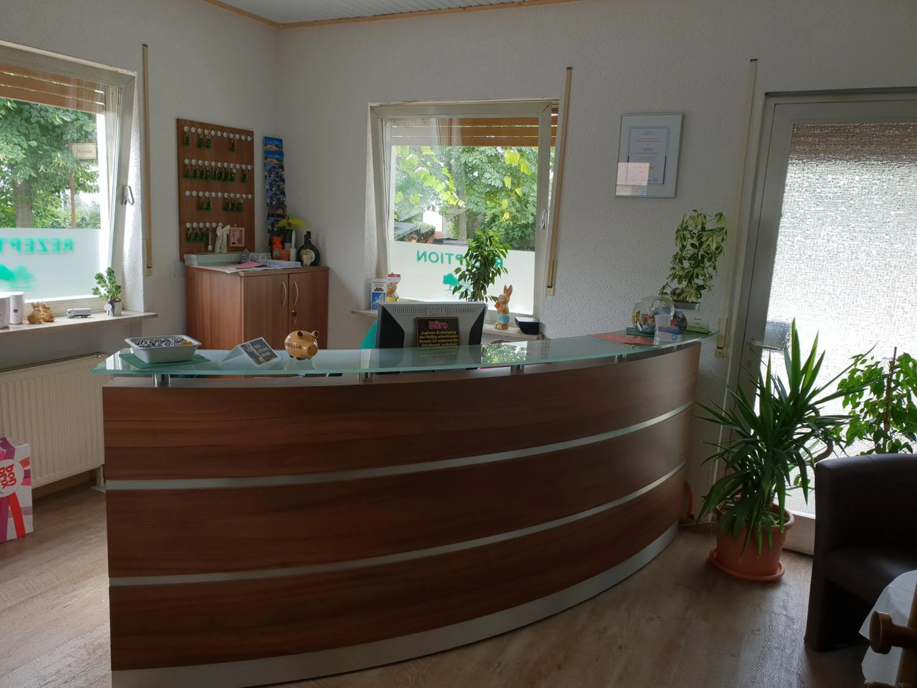 Lobby or reception in Hotel Grüner Baum