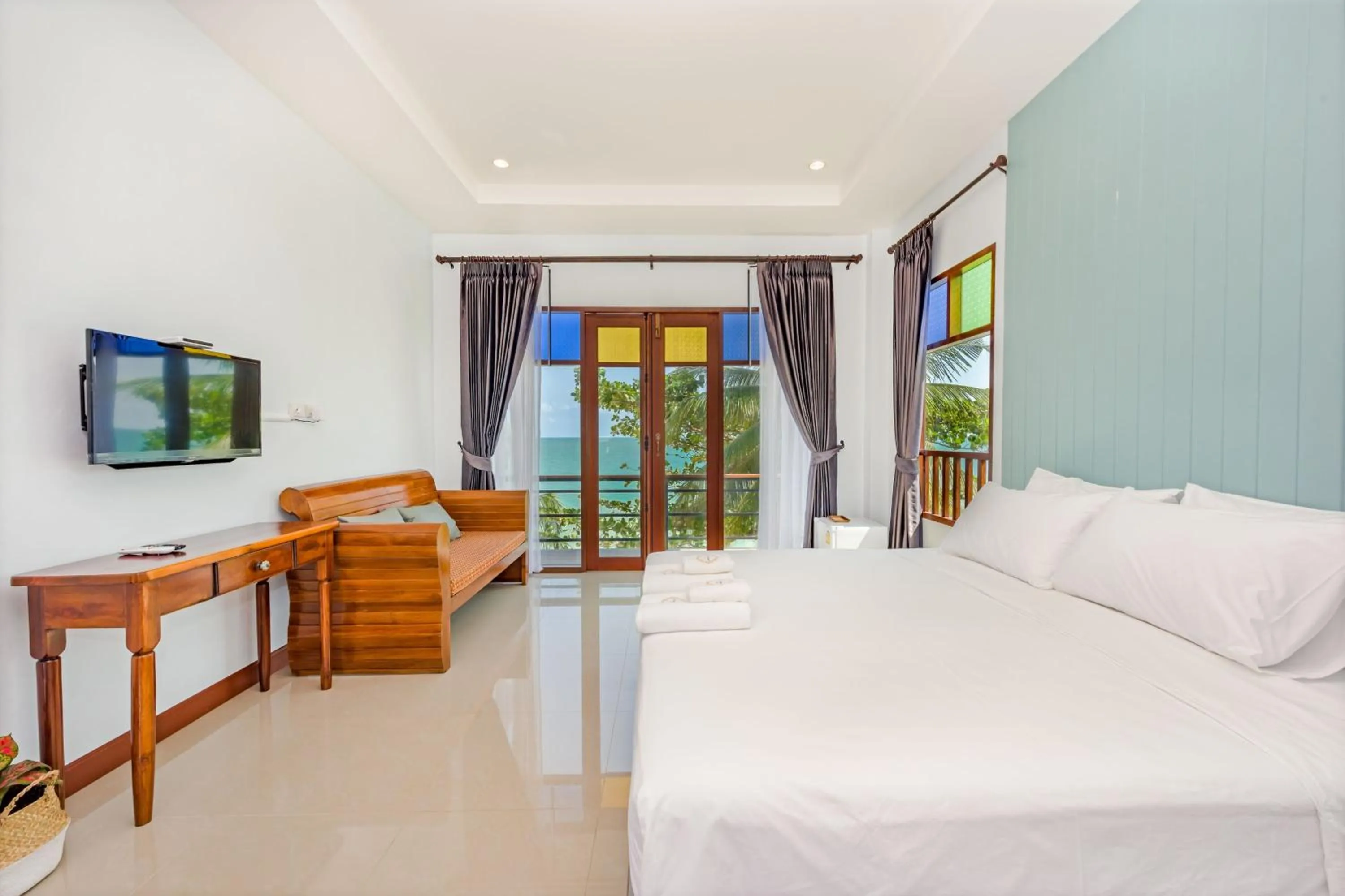 Sea view, Bed in The Boutique Khanom