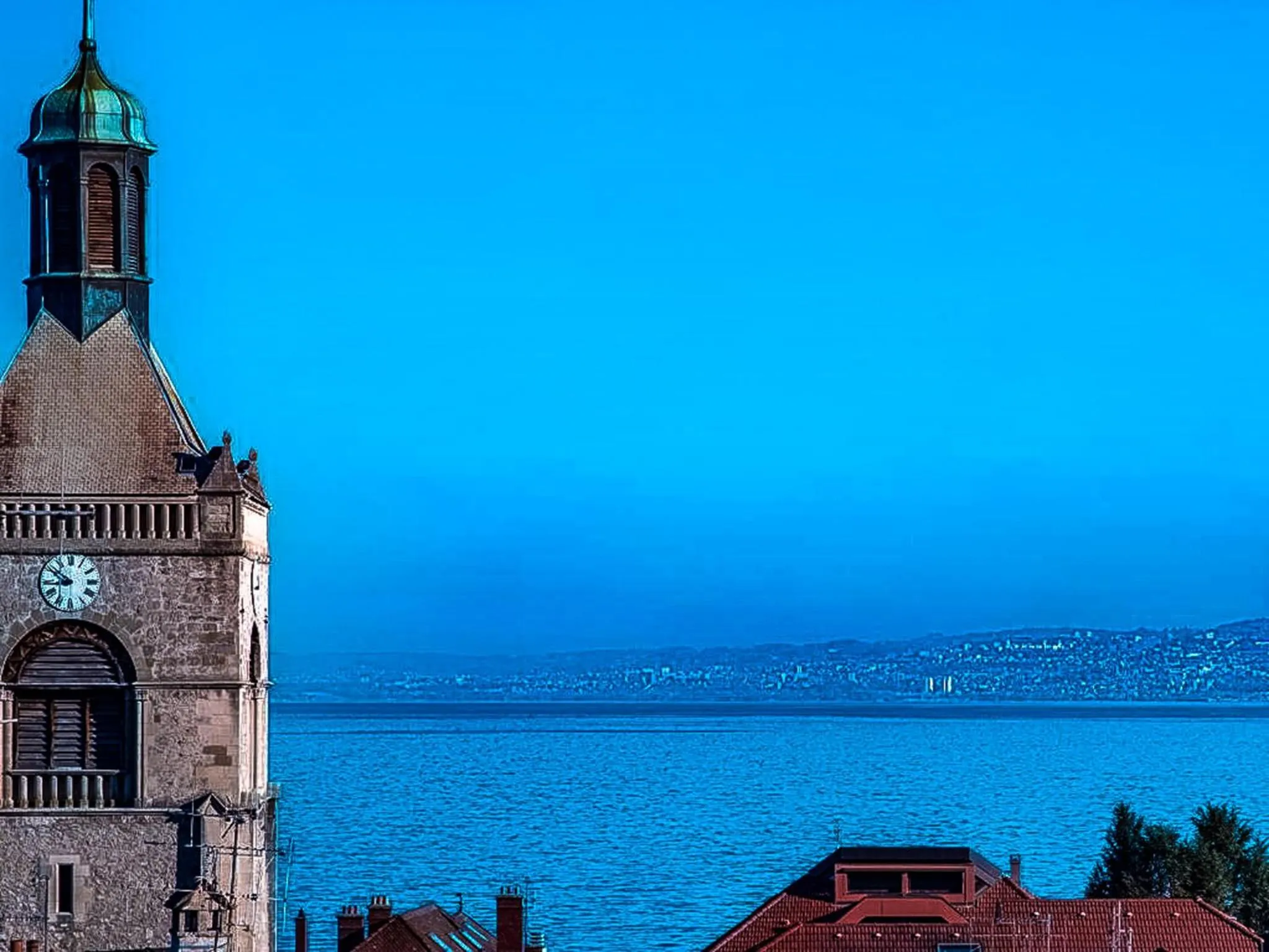 Lake view in Hôtel Restaurant Continental