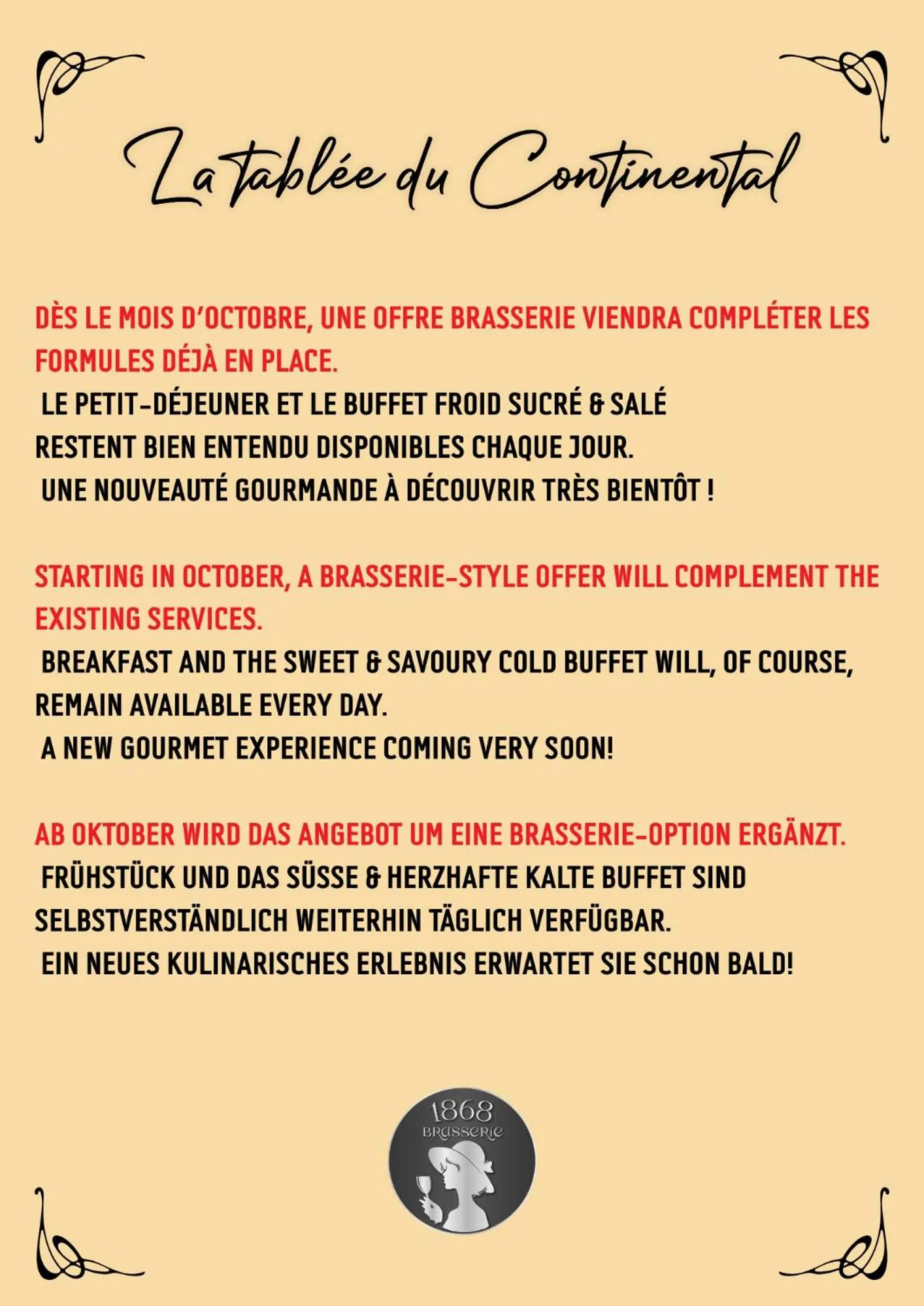 Restaurant/places to eat in Hôtel Restaurant Continental