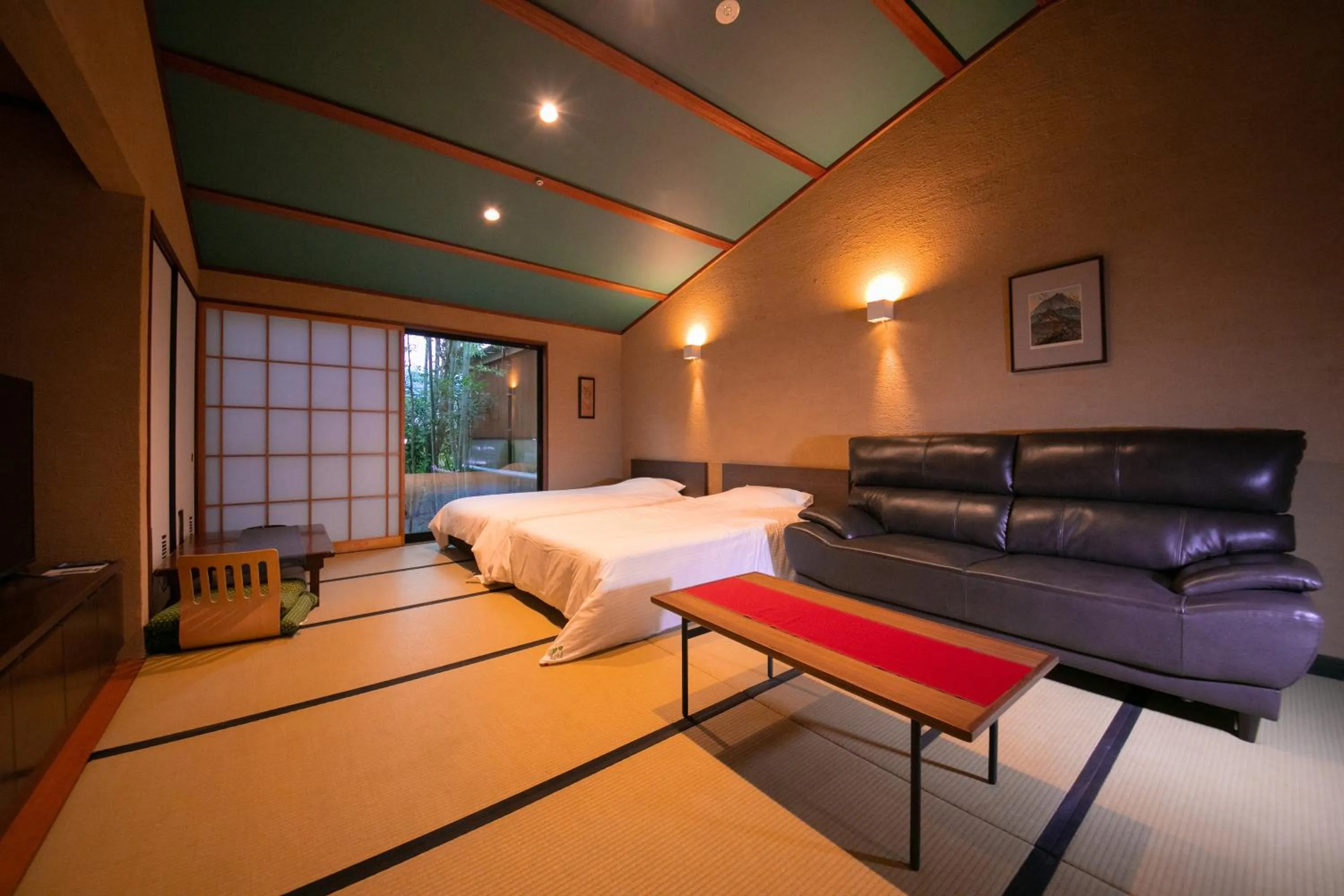 Bed in Innter Hill Tsubasa Yufuin