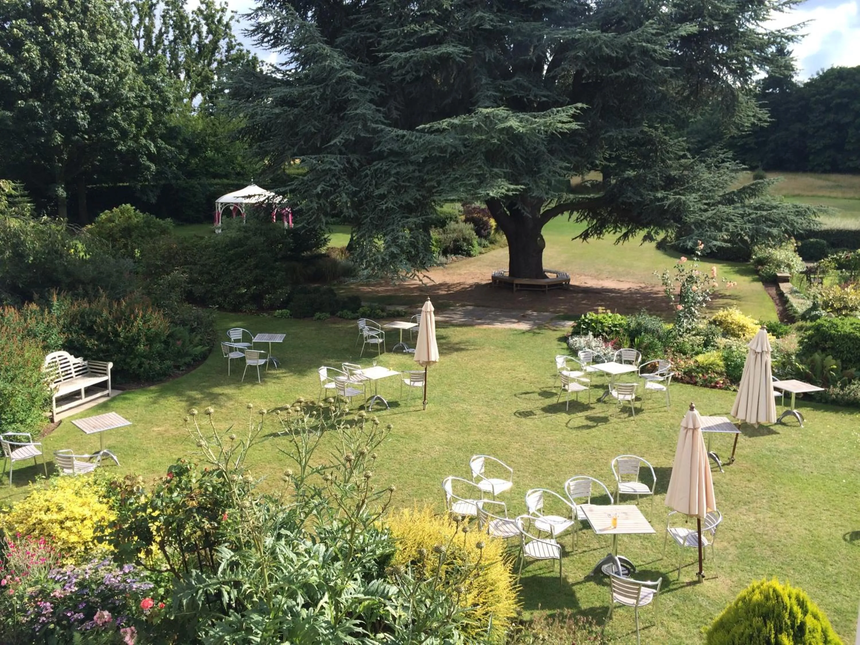 Garden view in Quorn Grange Hotel