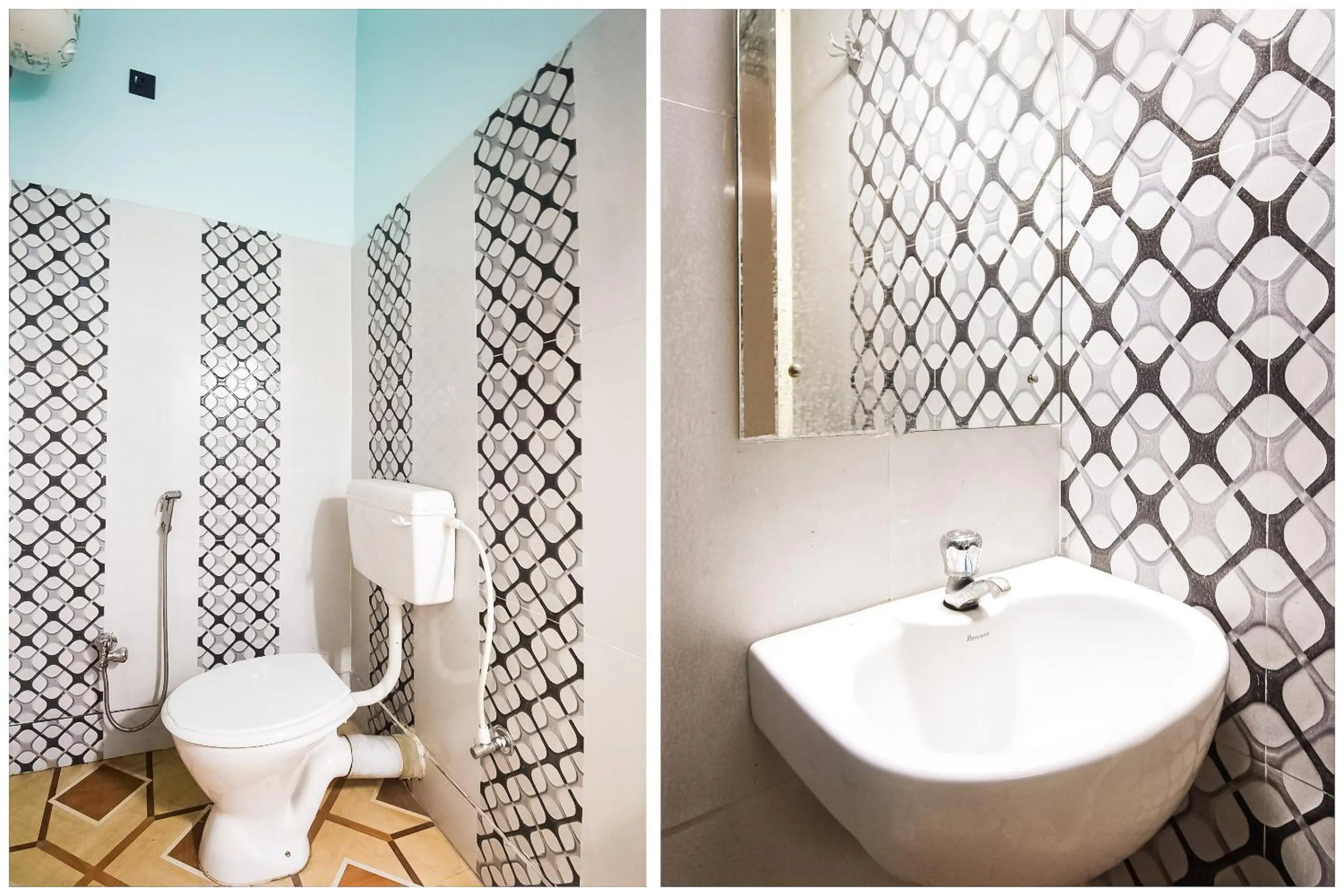 Bathroom in Hotel O The amber
