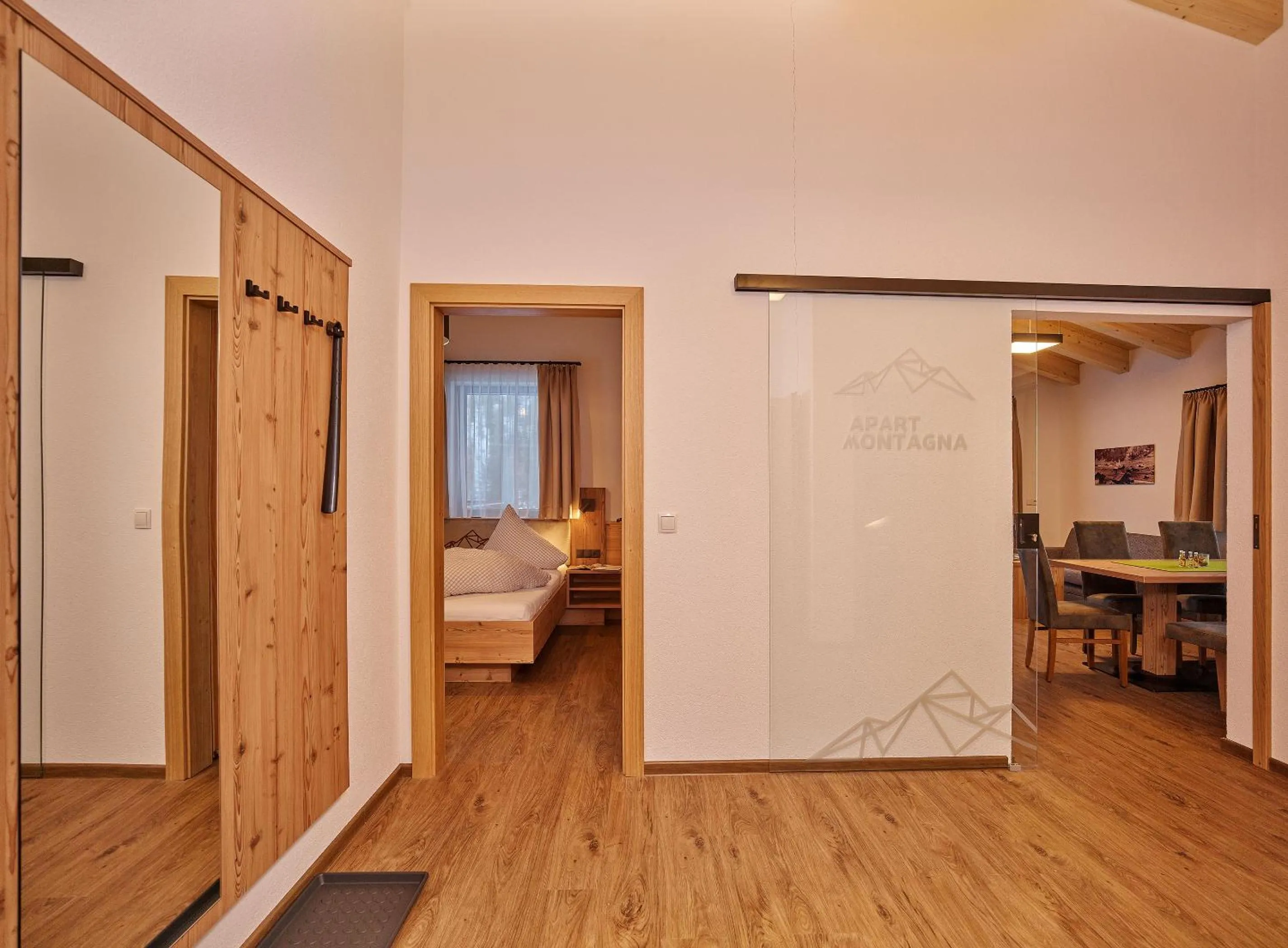 Living room, Bed in Apart Montagna