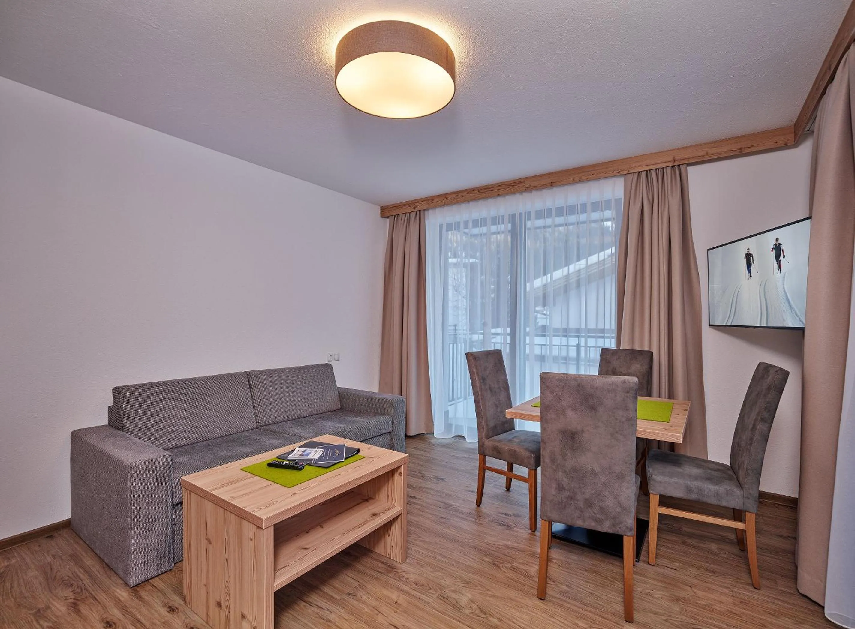 Living room in Apart Montagna
