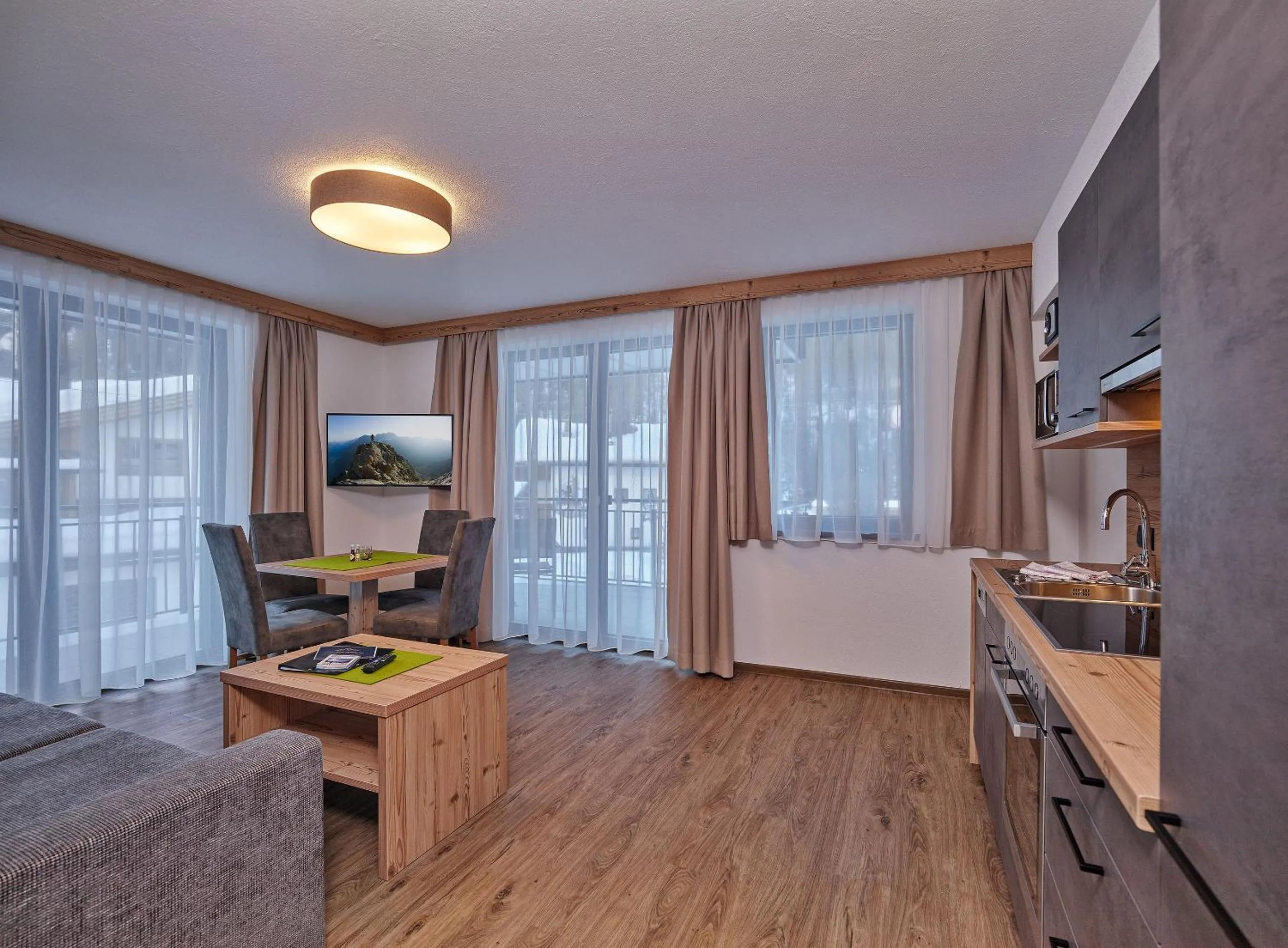 Living room in Apart Montagna