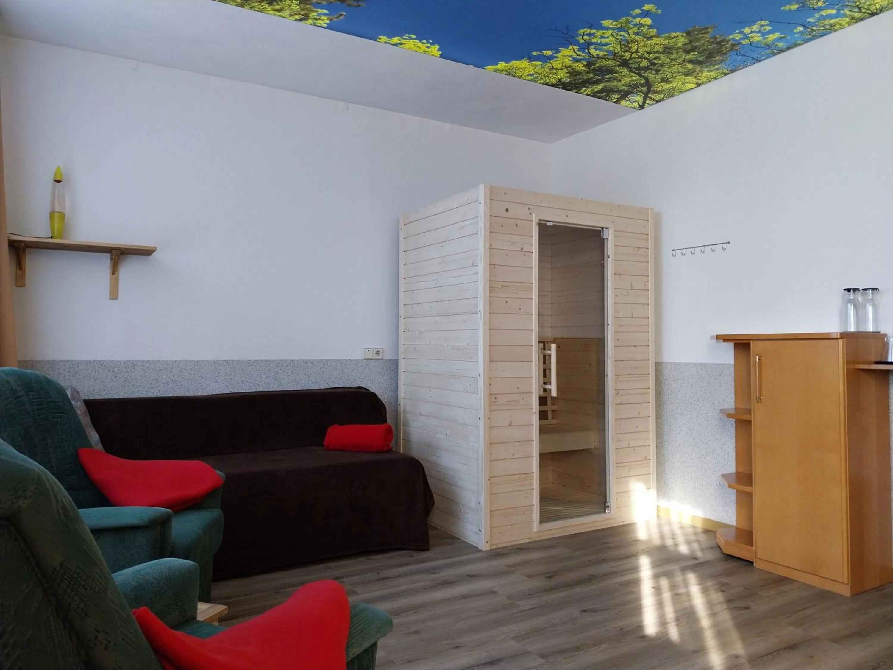 Sauna in Landhotel Waldschlößchen mit Gaststube