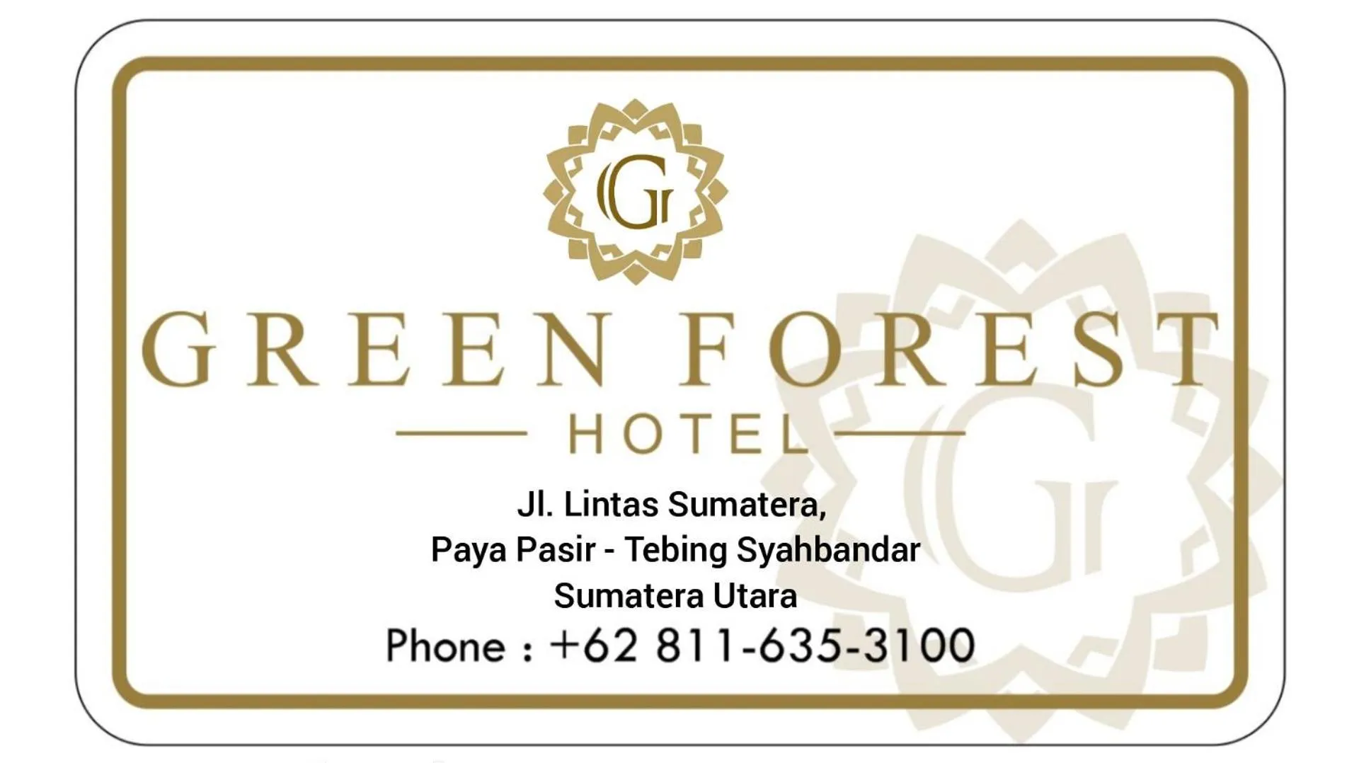 Property building in Green Forest Hotel