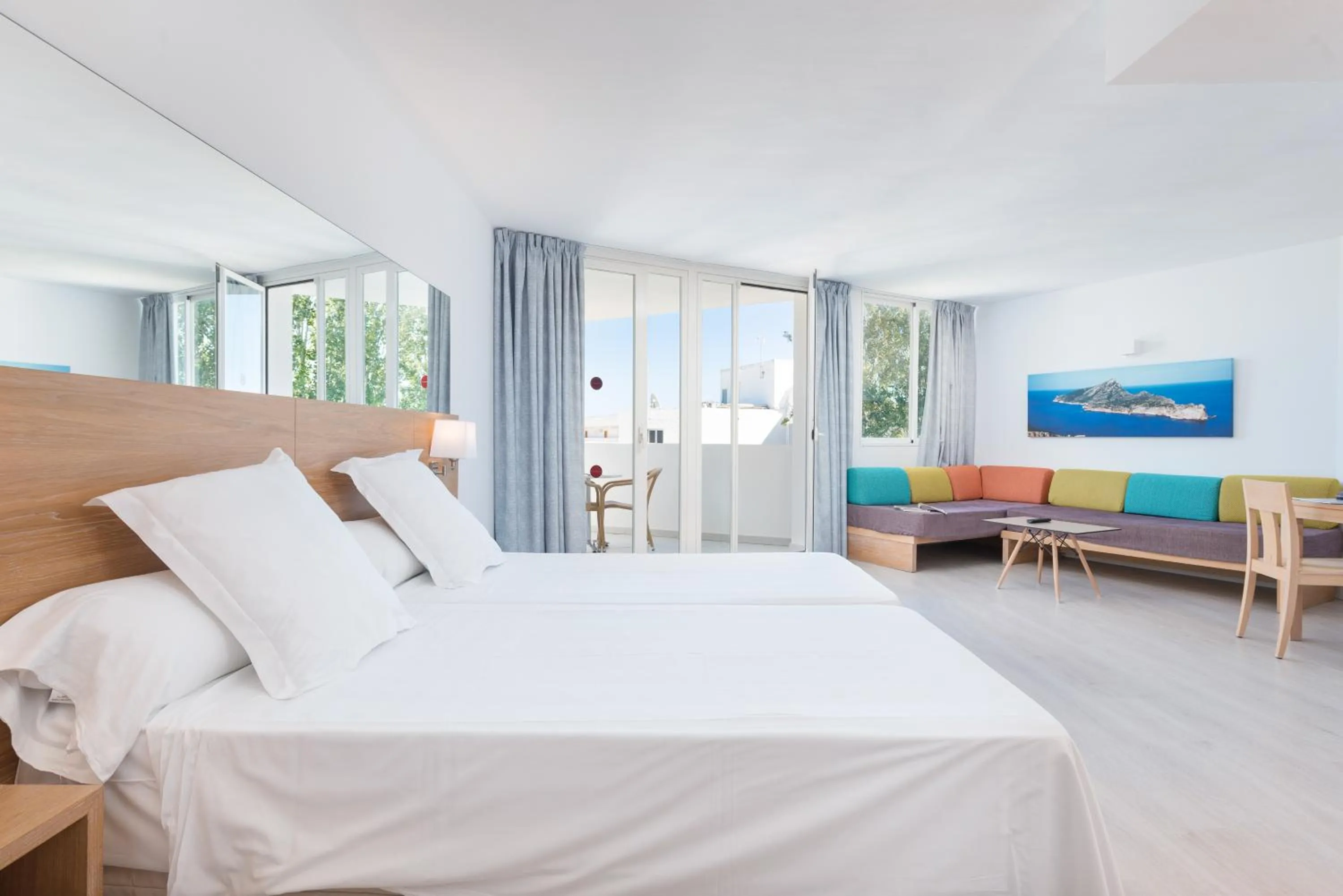 Bed in Aparthotel Ses Fotges