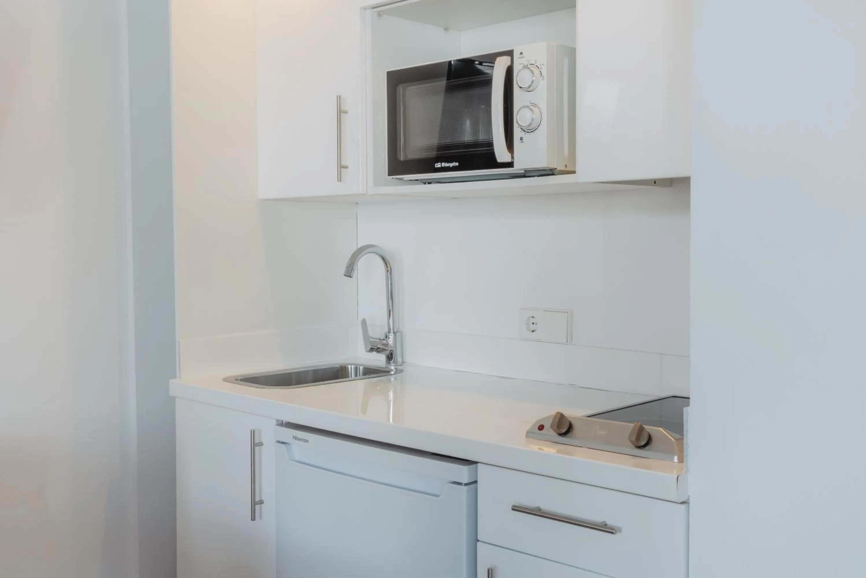 Kitchen or kitchenette in Aparthotel Ses Fotges