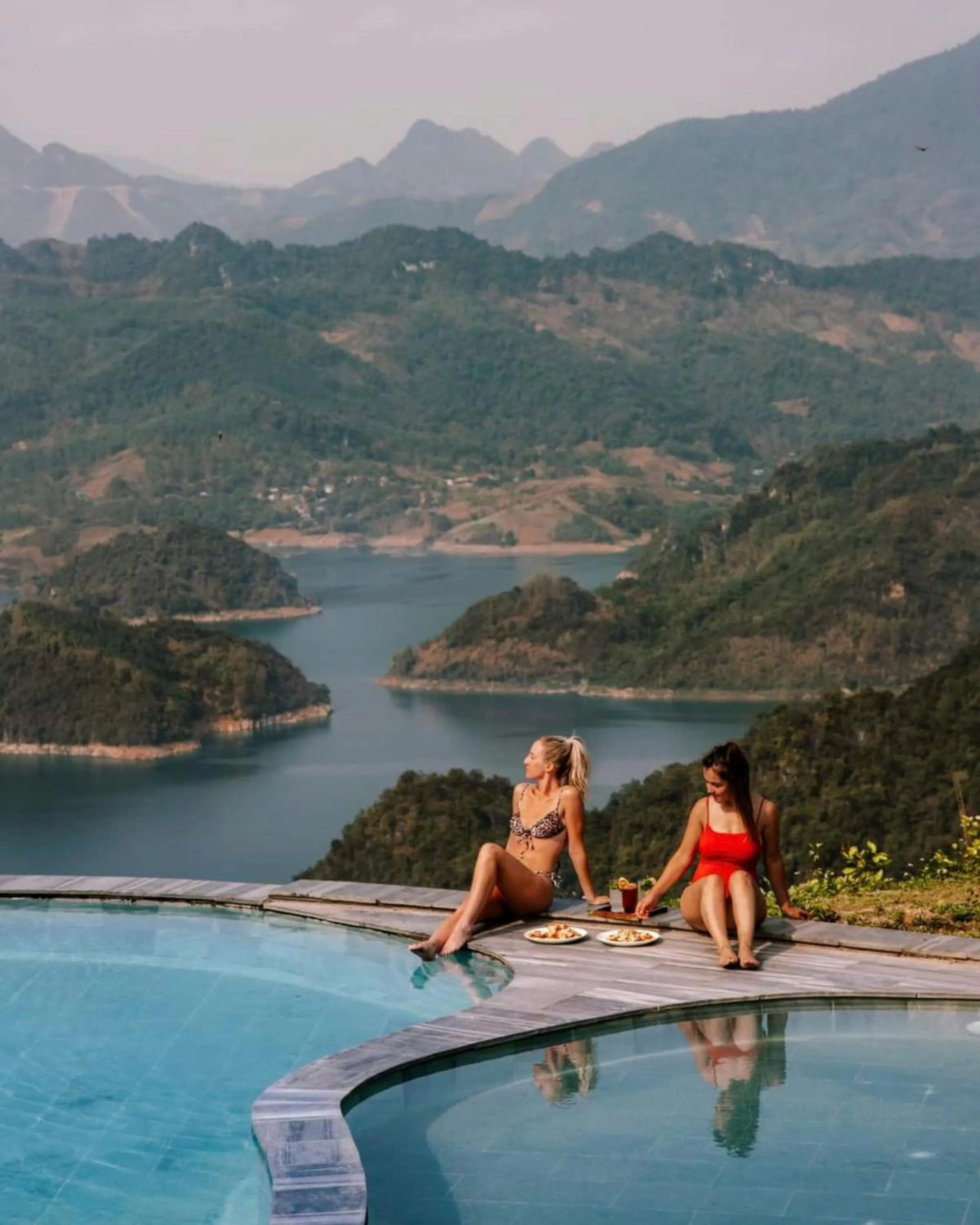 Swimming pool in Bakhan Village Resort