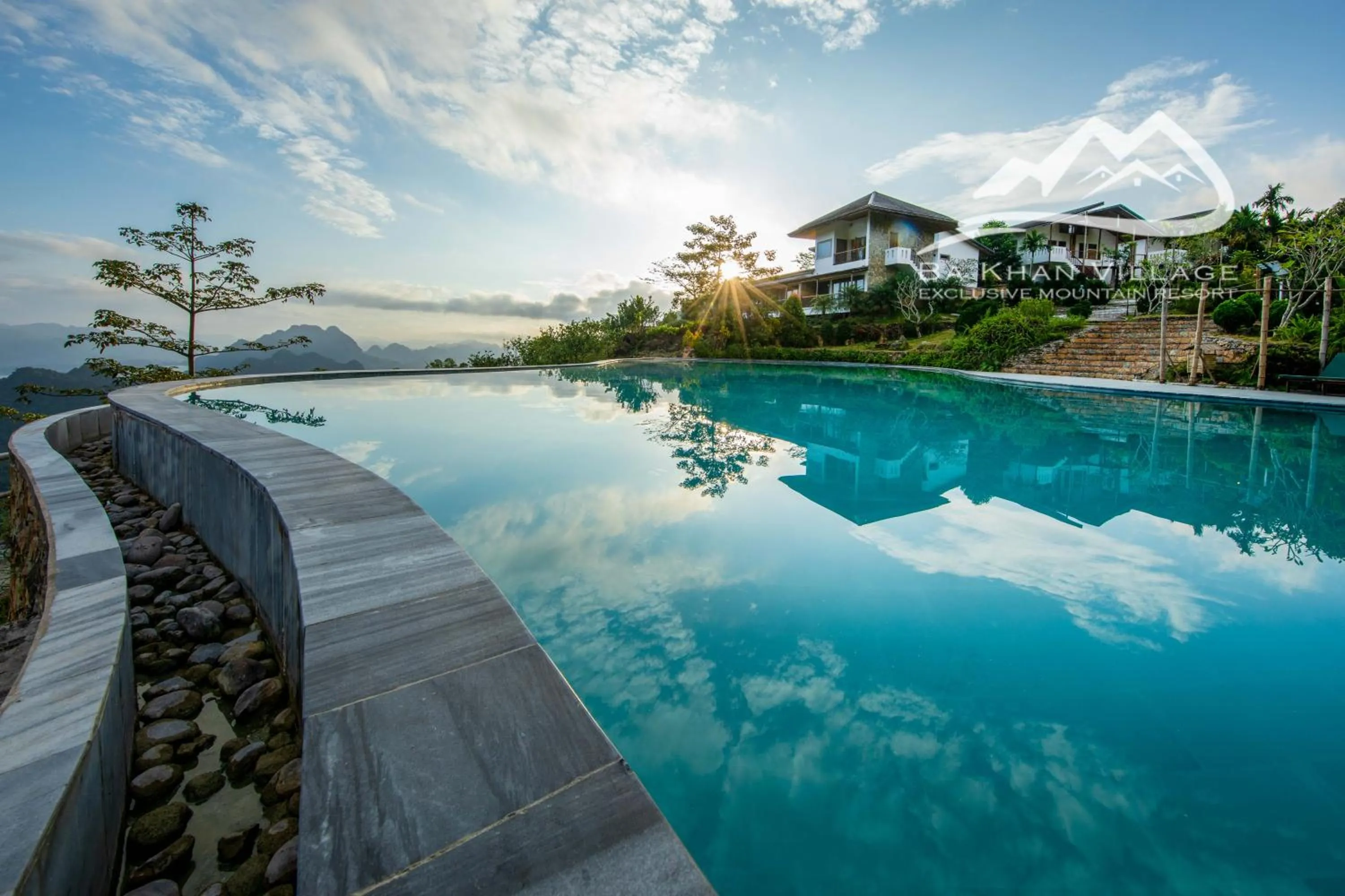Swimming pool in Bakhan Village Resort