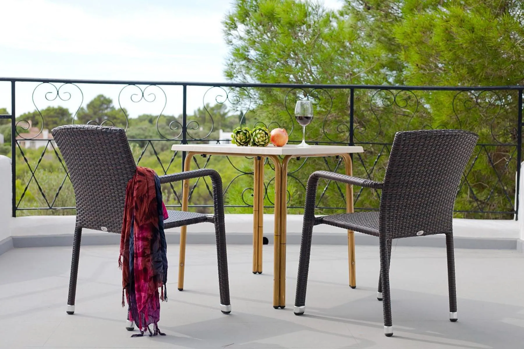 Balcony/Terrace in Apartamentos Cala Murada Tennis