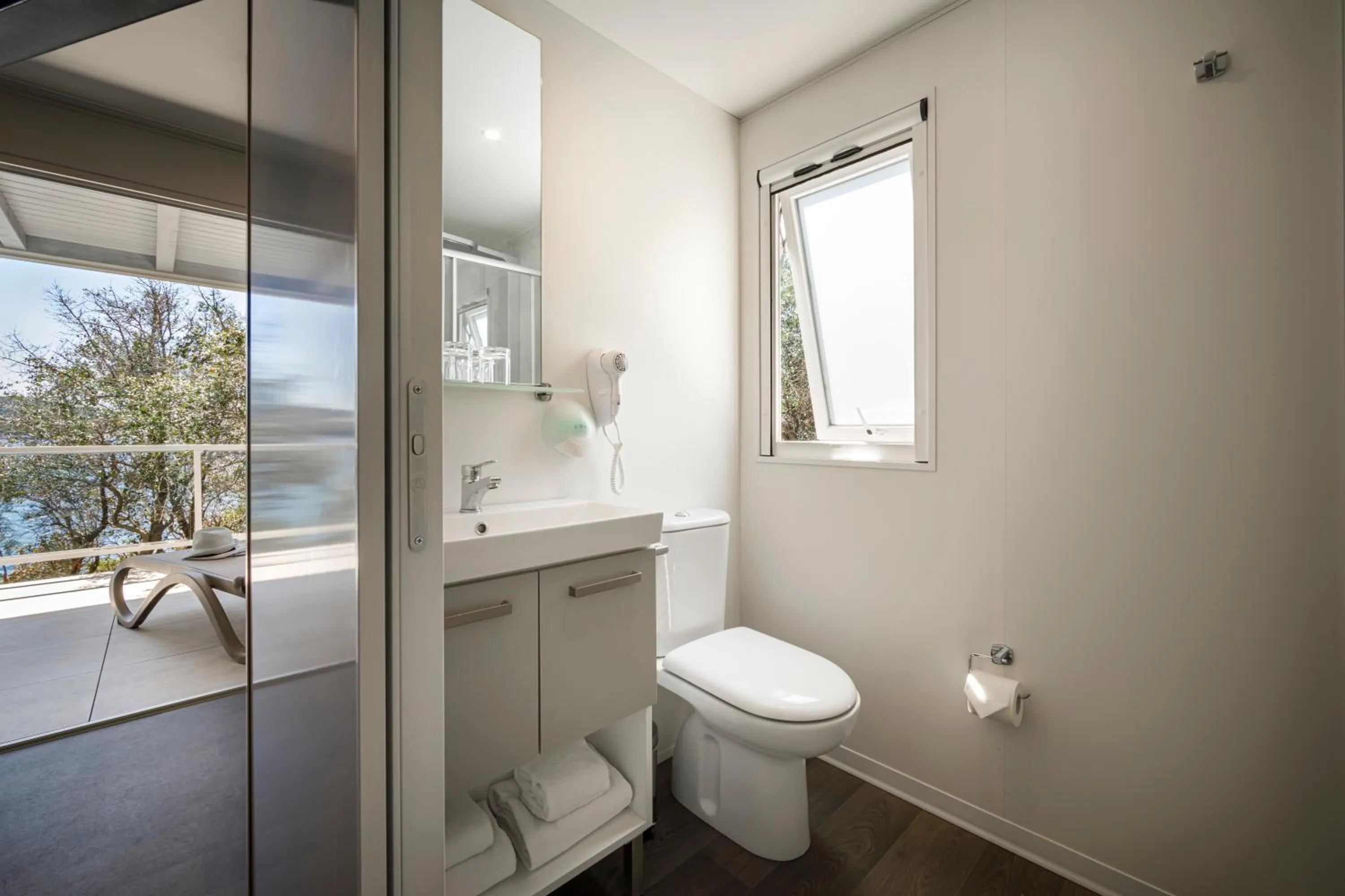 Bathroom in Maistra Camping Koversada Uncovered Naturist Mobile homes