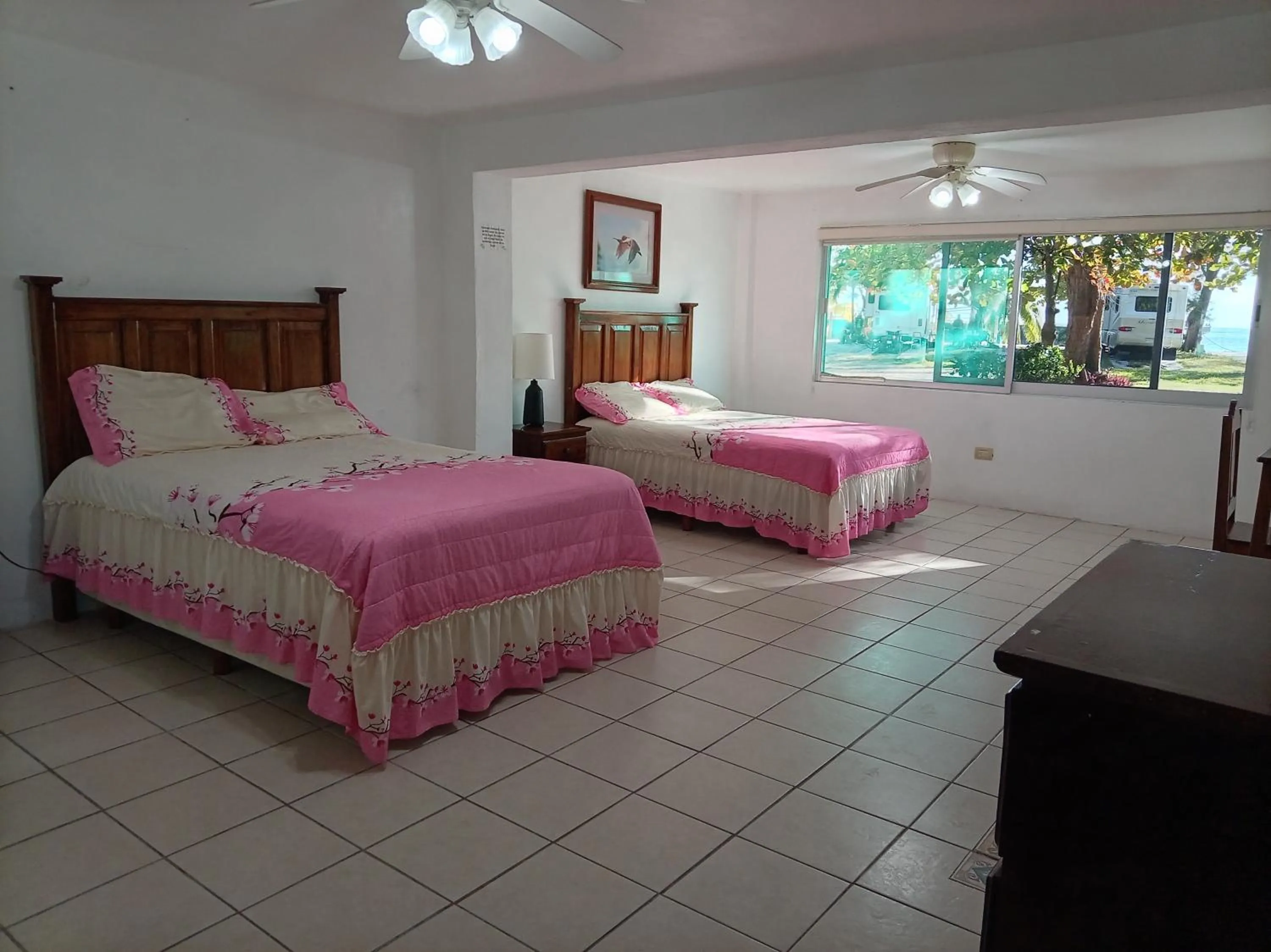 Bed in Freedom Shores "La Gringa" Hotel - Universally Designed