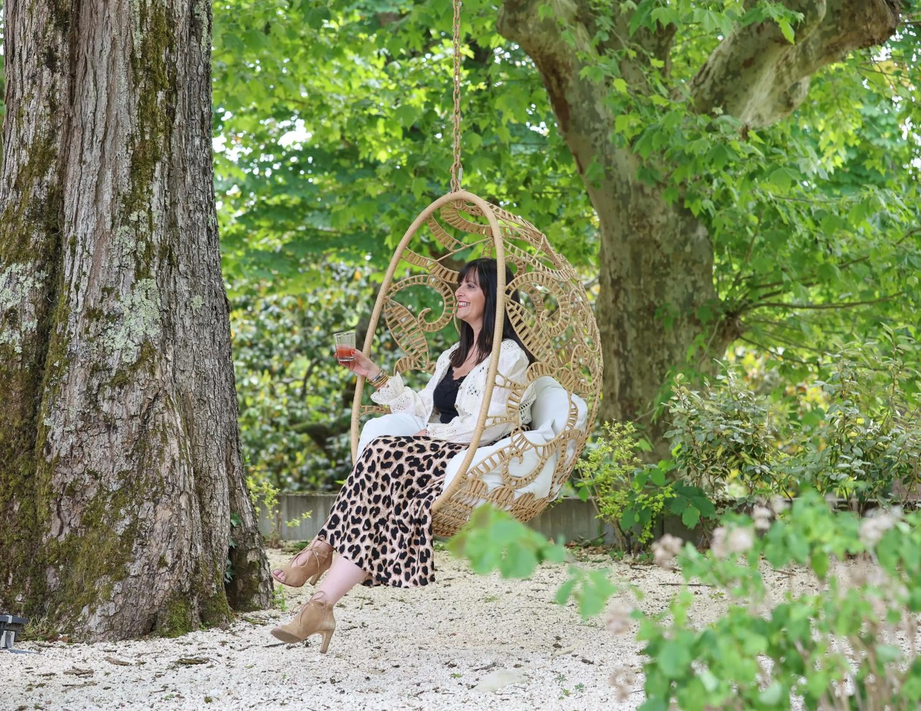 Balcony/Terrace in Hôtel Château de Lacan