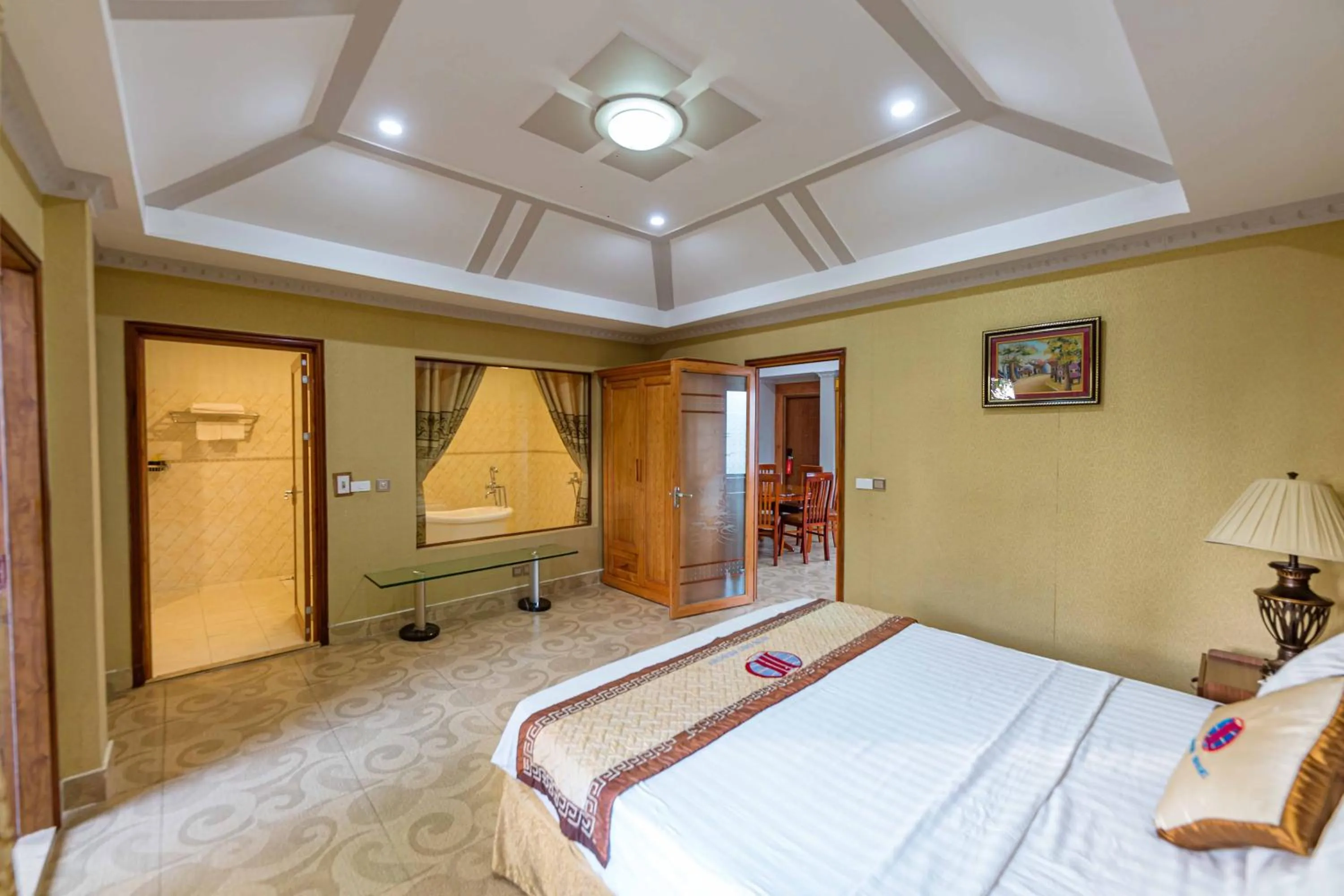 Bed in Hon Dau Resort