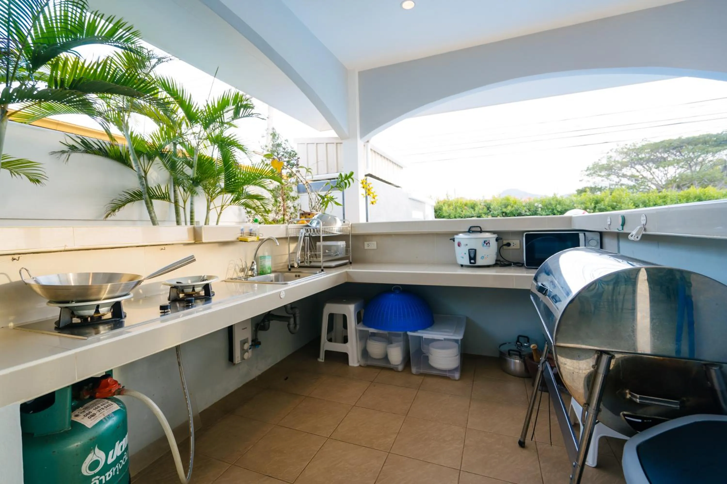 BBQ facilities in Baan Kiang Lay Phu View Private Pool Villa in Central Hua Hin