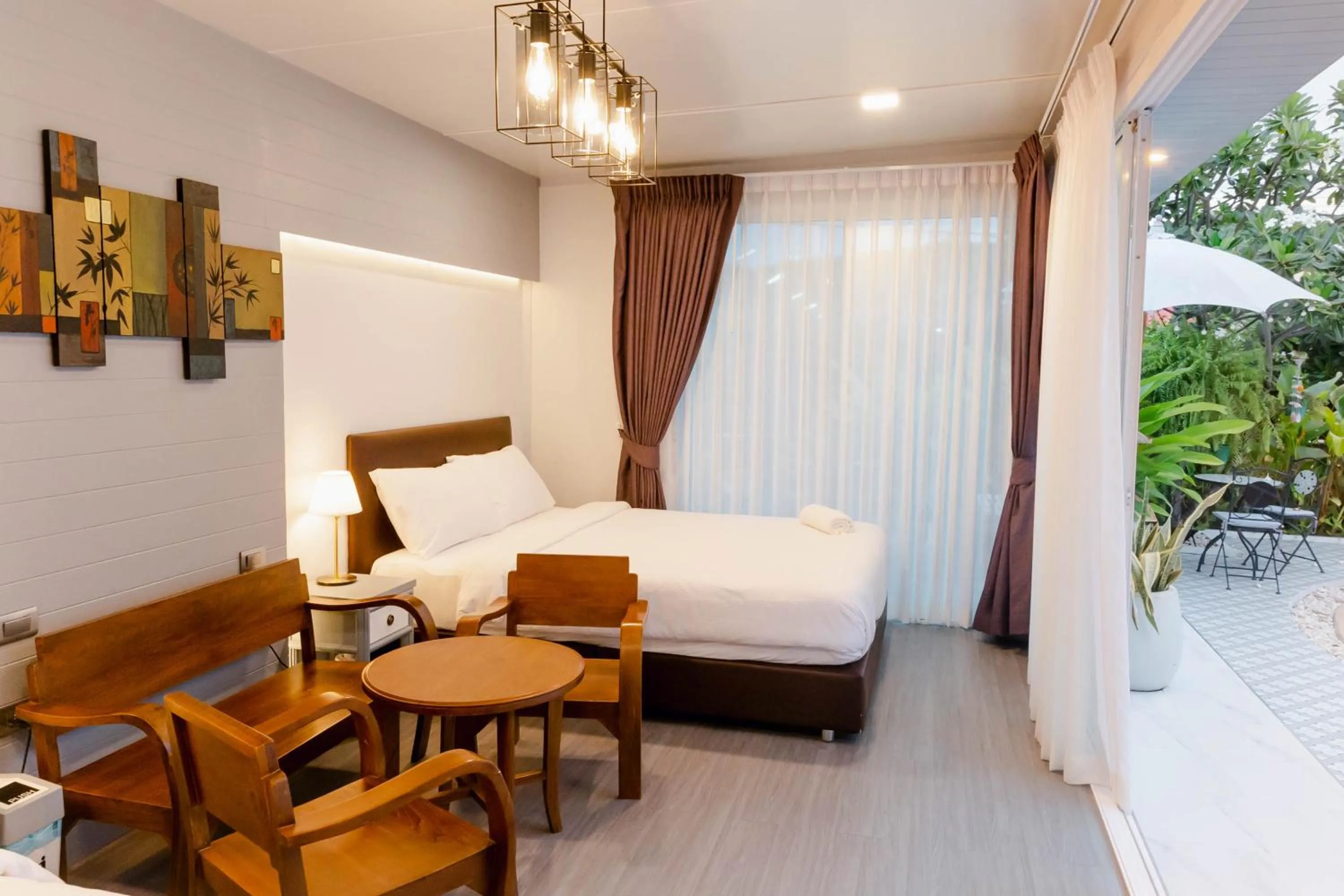 Bed in Baan Kiang Lay Phu View Private Pool Villa in Central Hua Hin