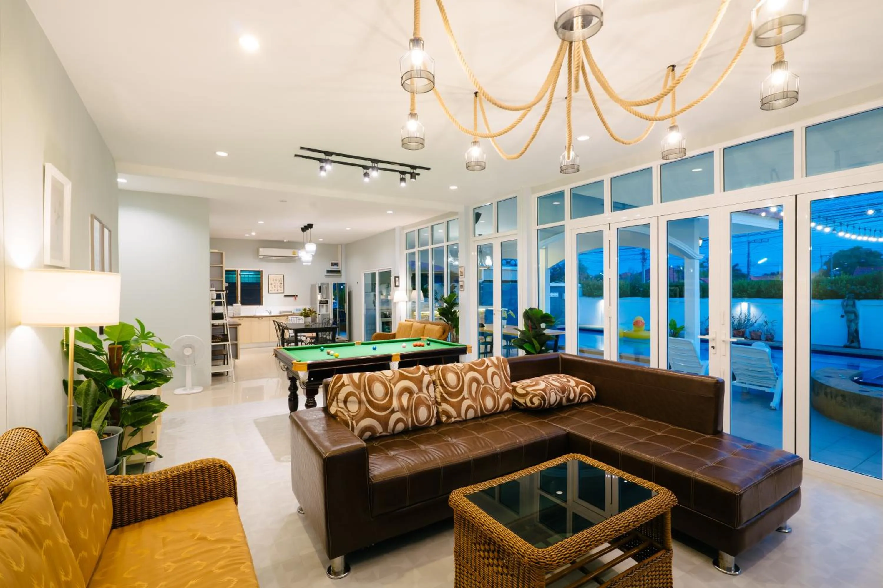 Living room in Baan Kiang Lay Phu View Private Pool Villa in Central Hua Hin