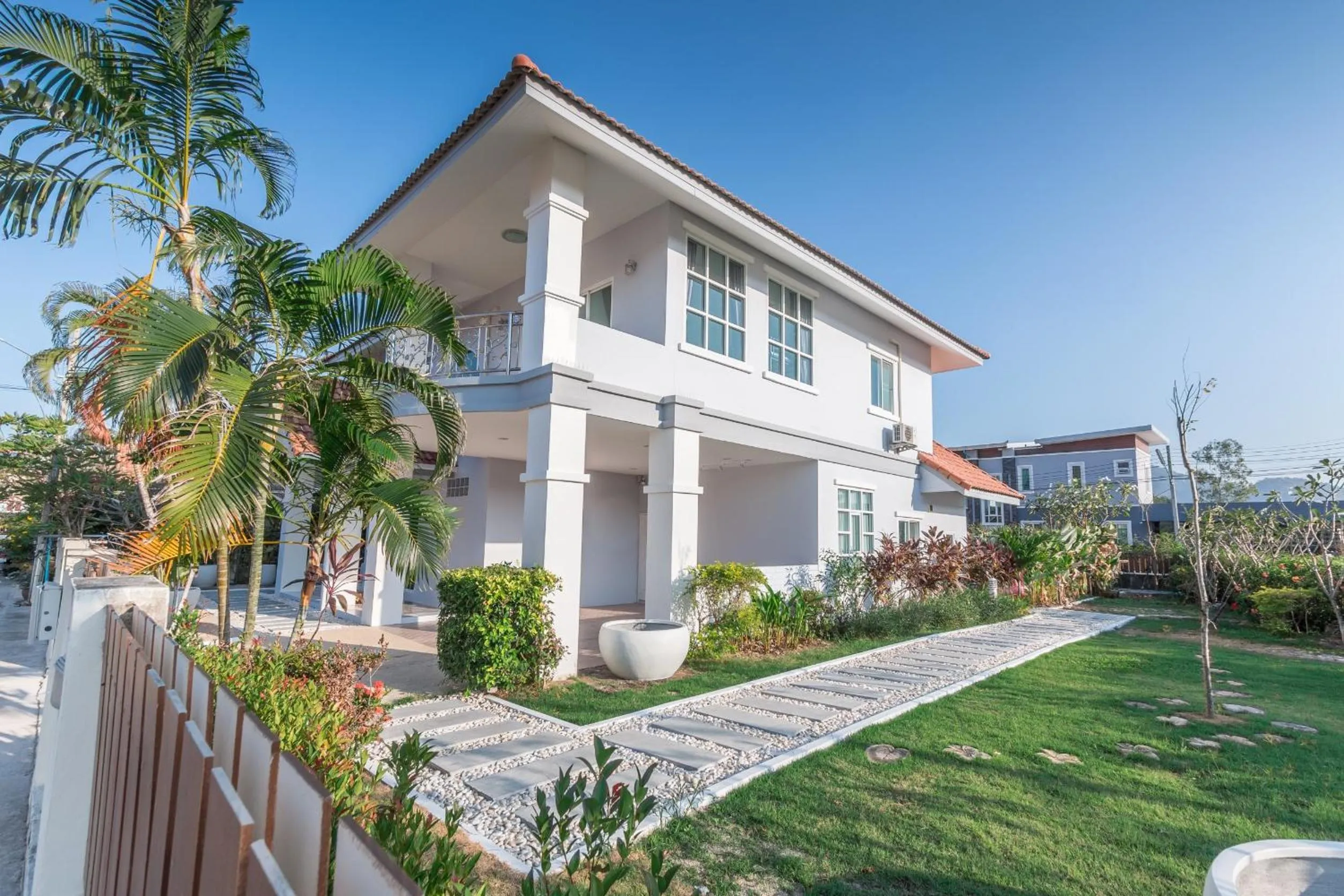 Balcony/Terrace in Baan Kiang Lay Phu View Private Pool Villa in Central Hua Hin