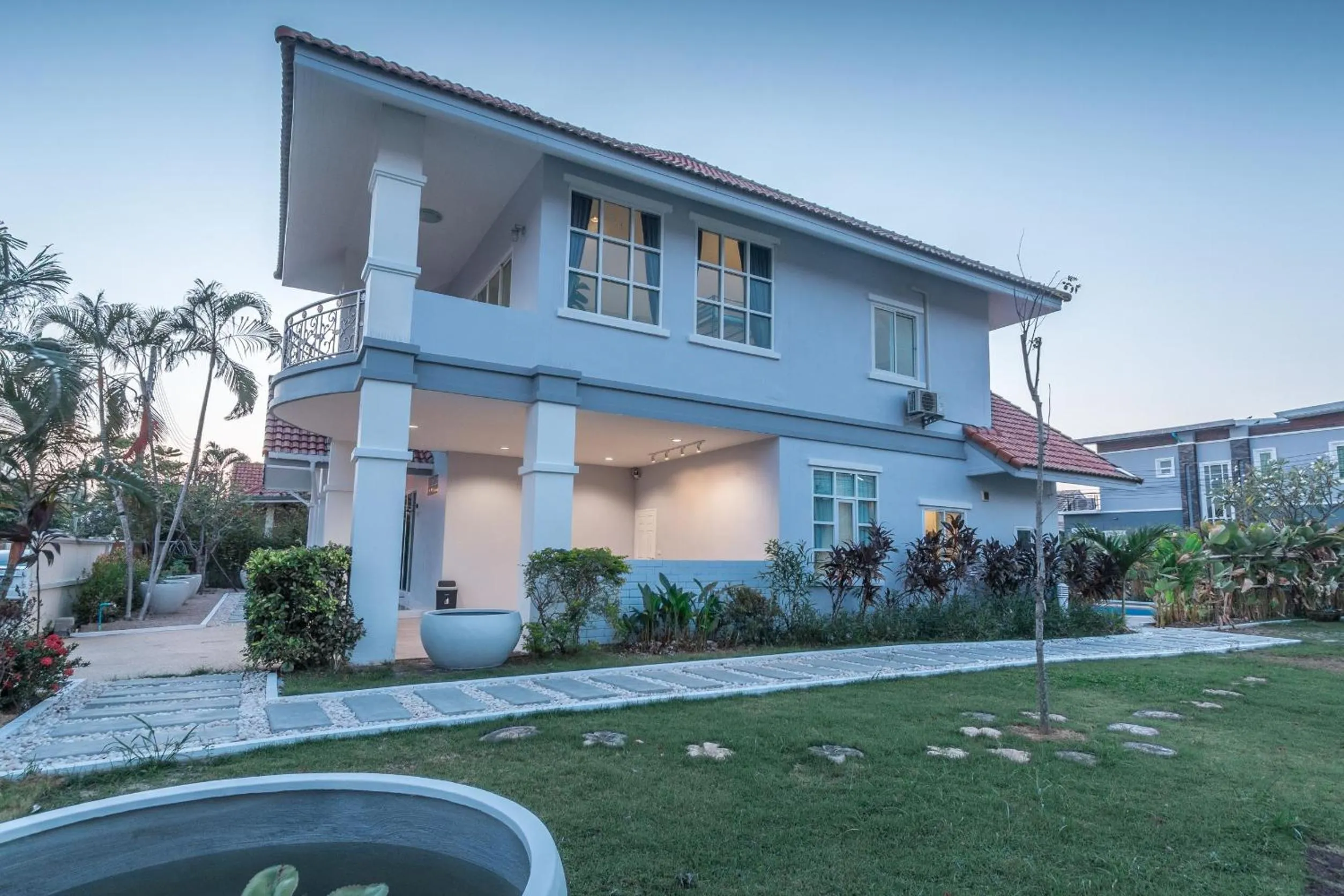 Garden in Baan Kiang Lay Phu View Private Pool Villa in Central Hua Hin