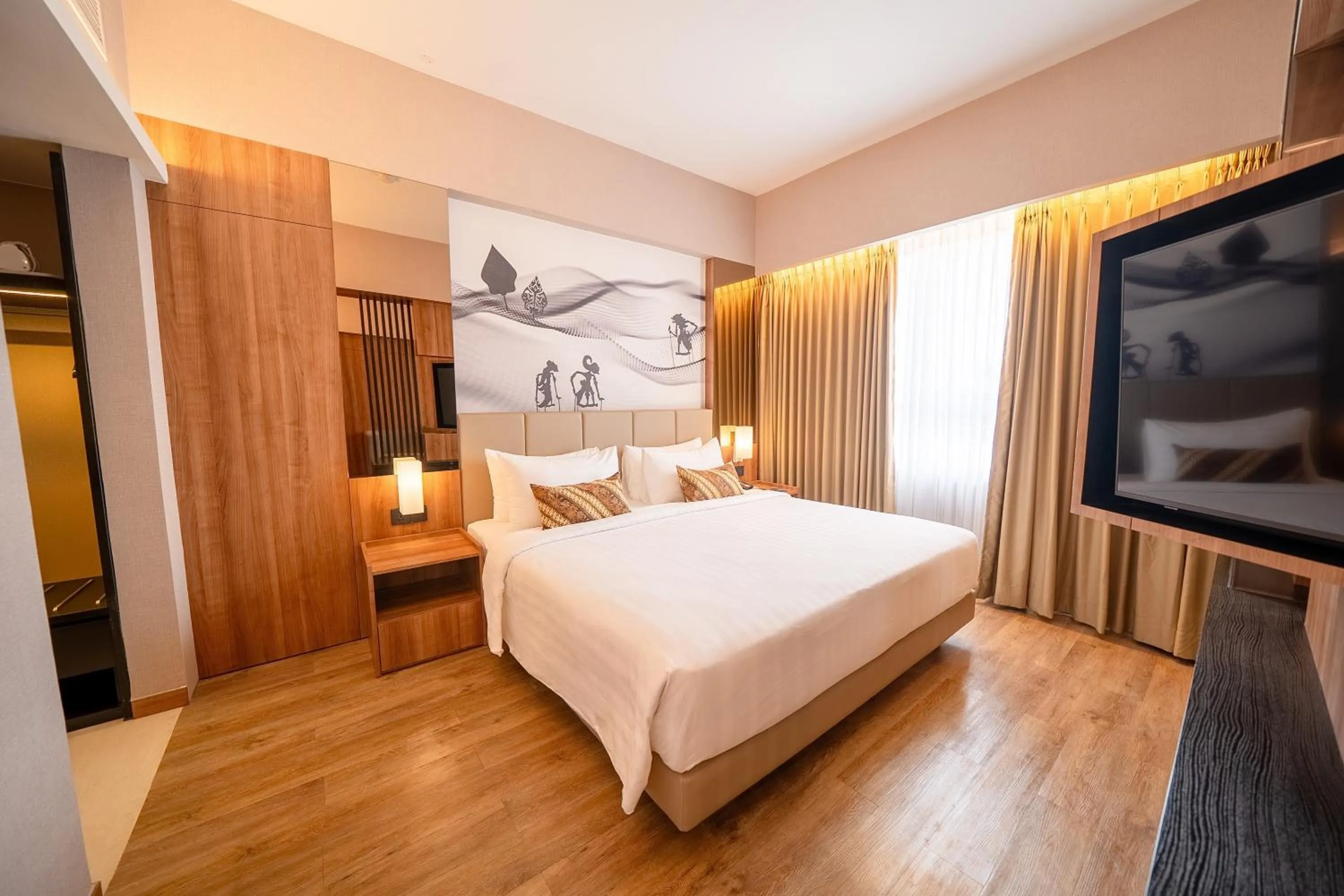 Bedroom, Bed in Grand Zuri Malioboro