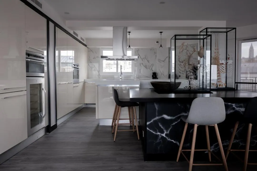 Kitchen or kitchenette in Hotel Le Chat Noir