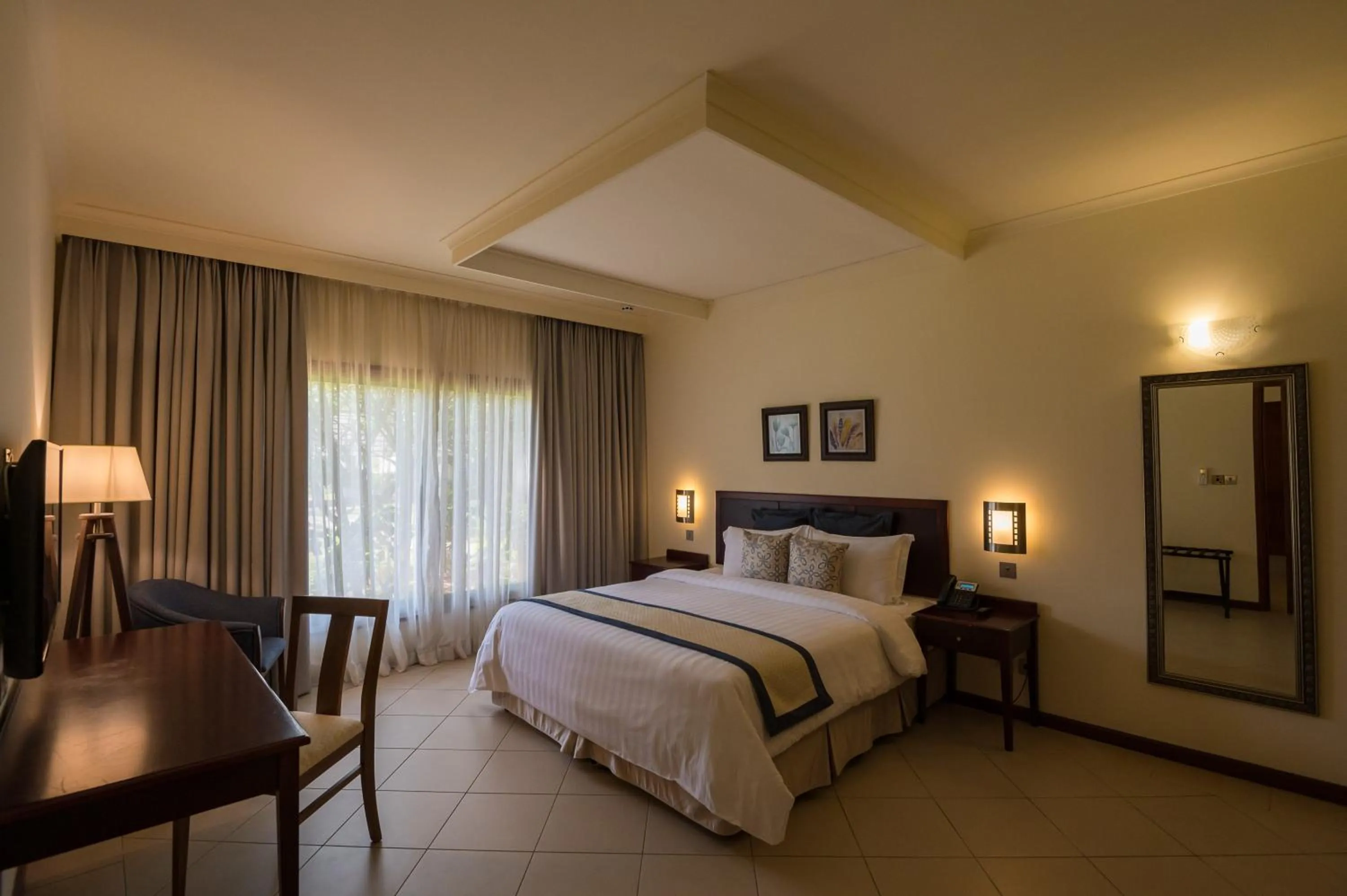 Bed in White Sands Hotel