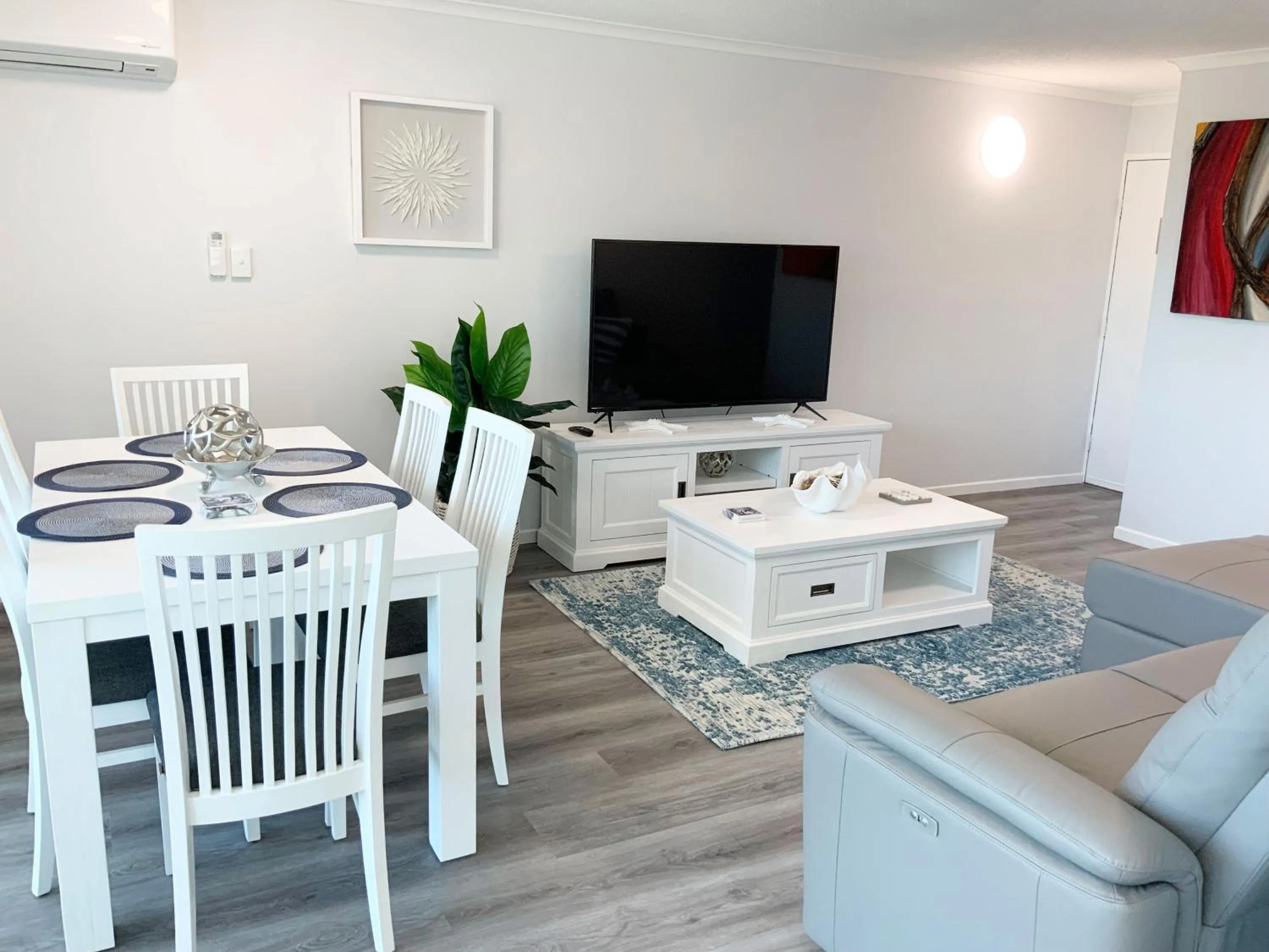 Living room in Beachfront Towers