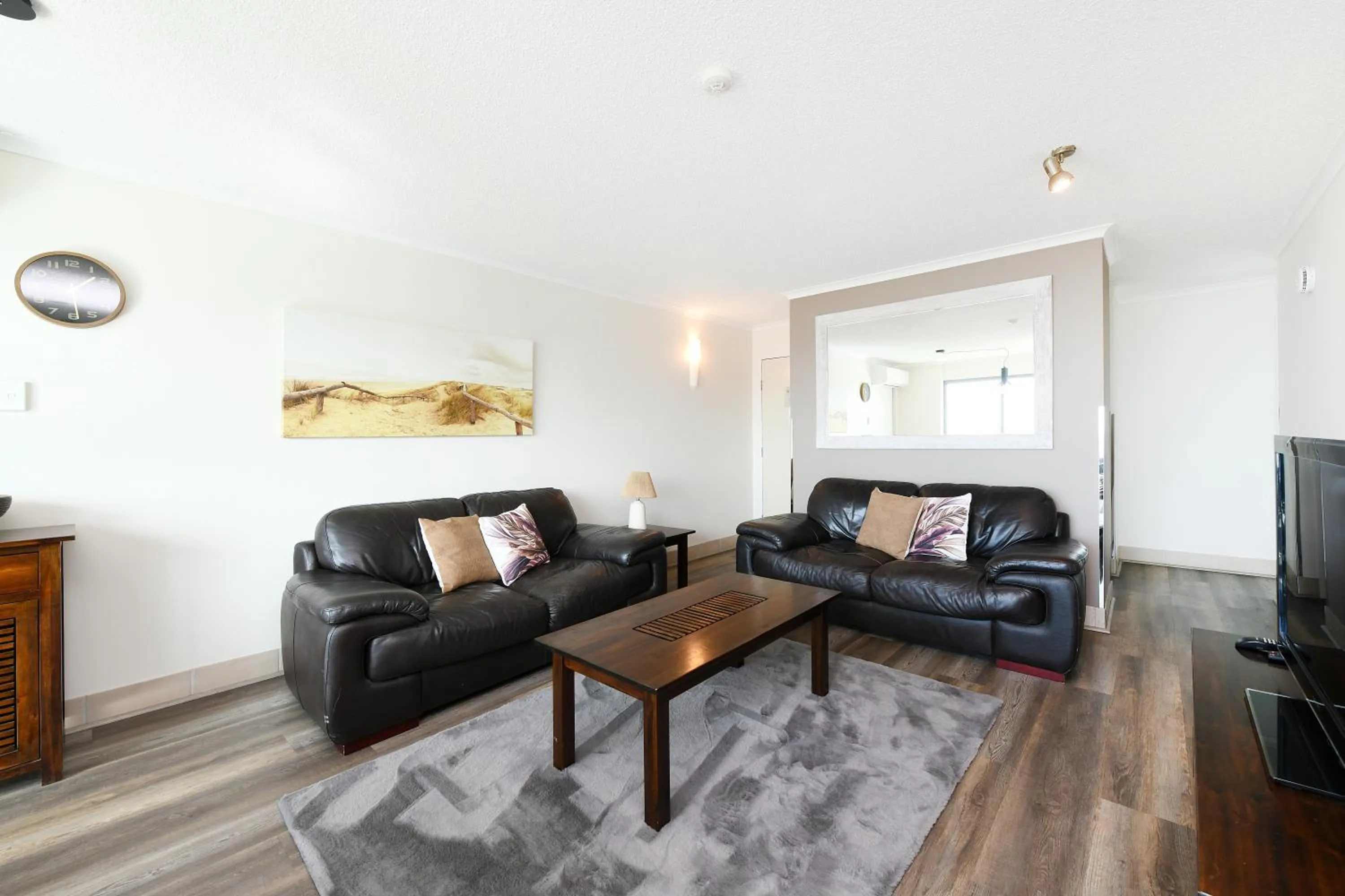 Living room in Beachfront Towers