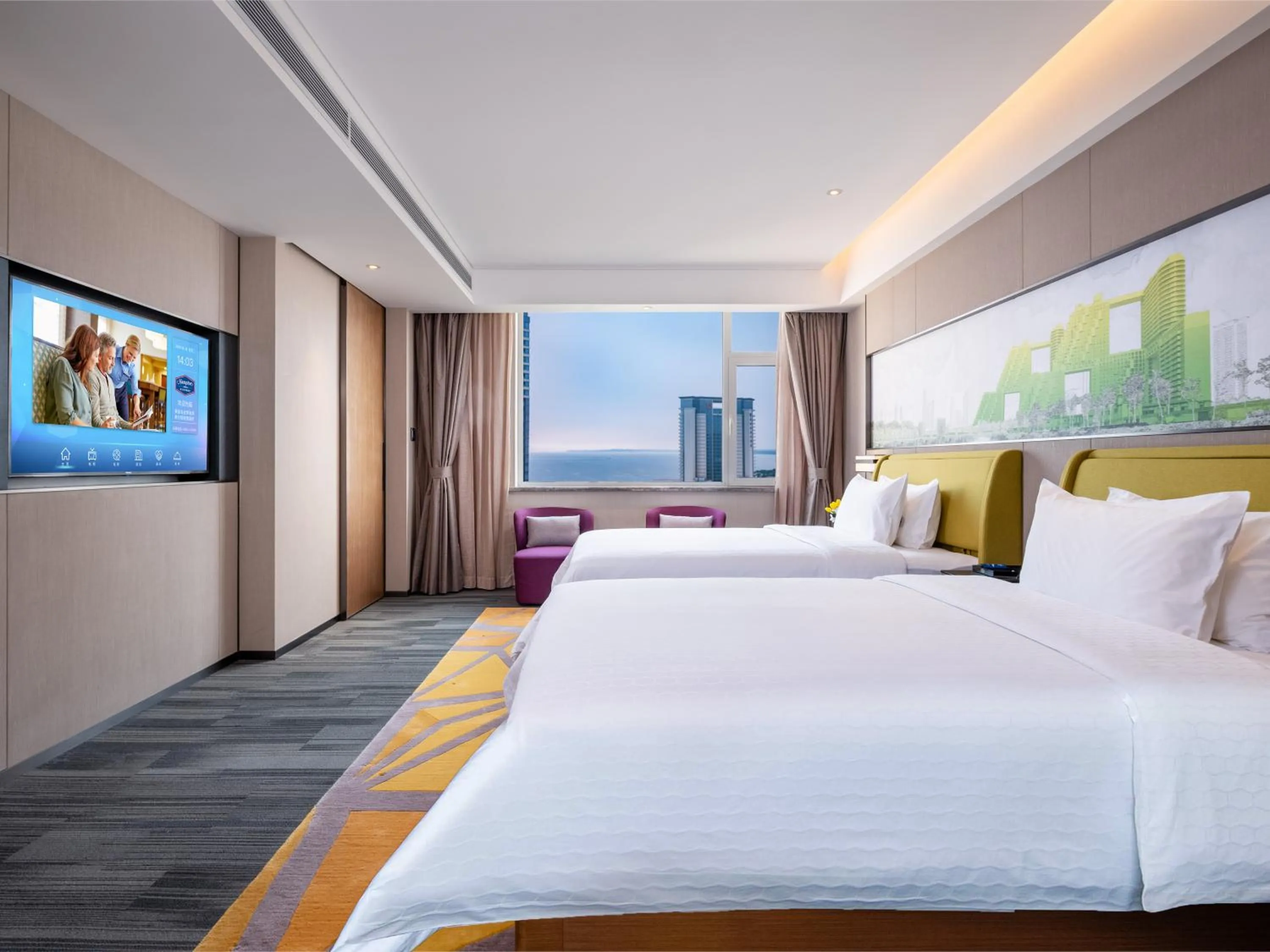 Photo of the whole room, Bed in Hampton by Hilton Qinhuangdao Jinmeng Bay