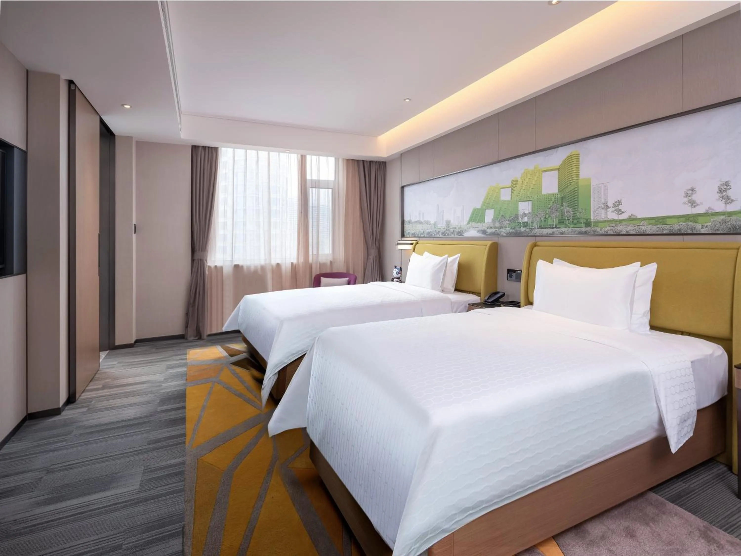 Bed in Hampton by Hilton Qinhuangdao Jinmeng Bay
