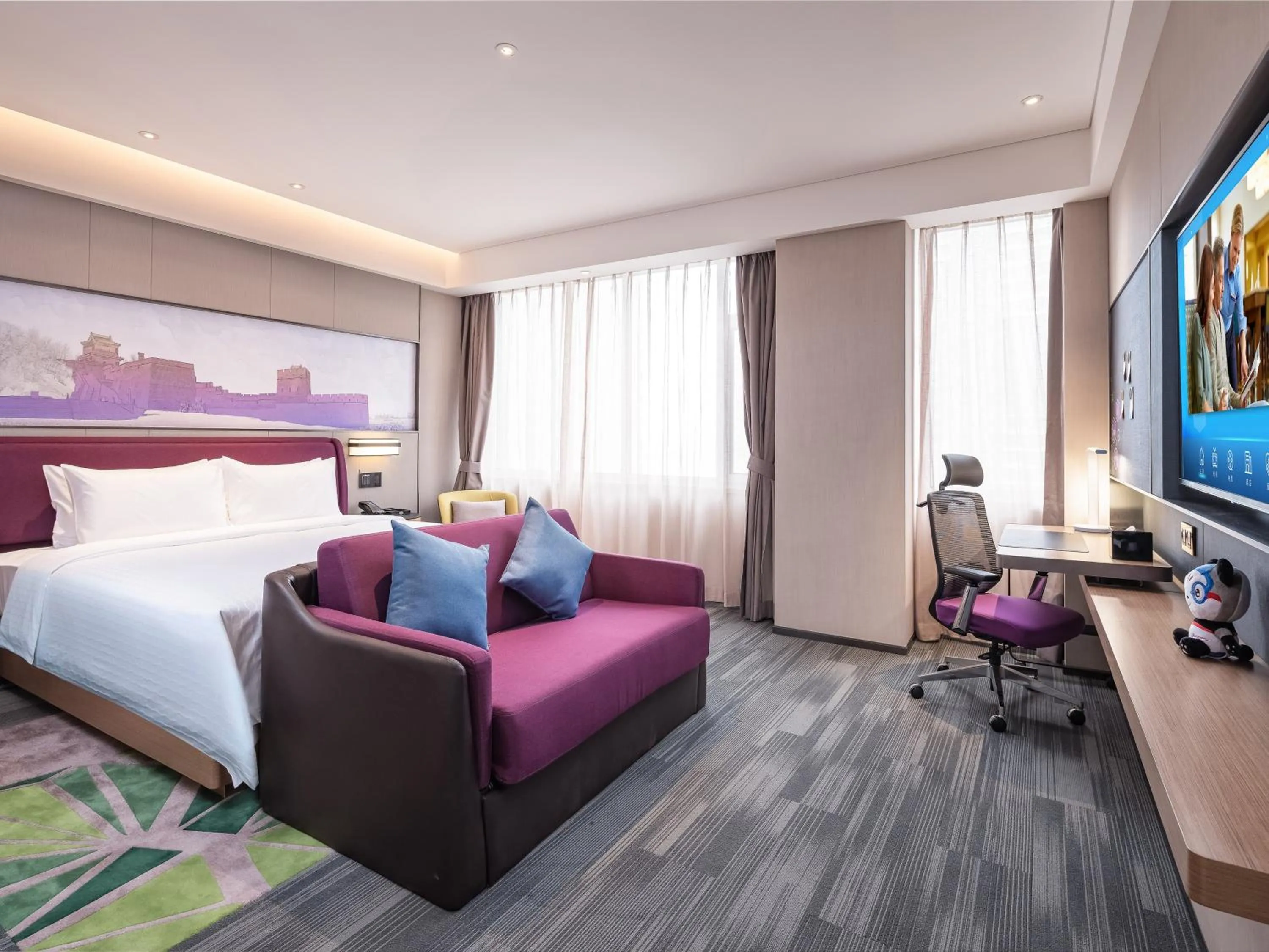 Bed in Hampton by Hilton Qinhuangdao Jinmeng Bay