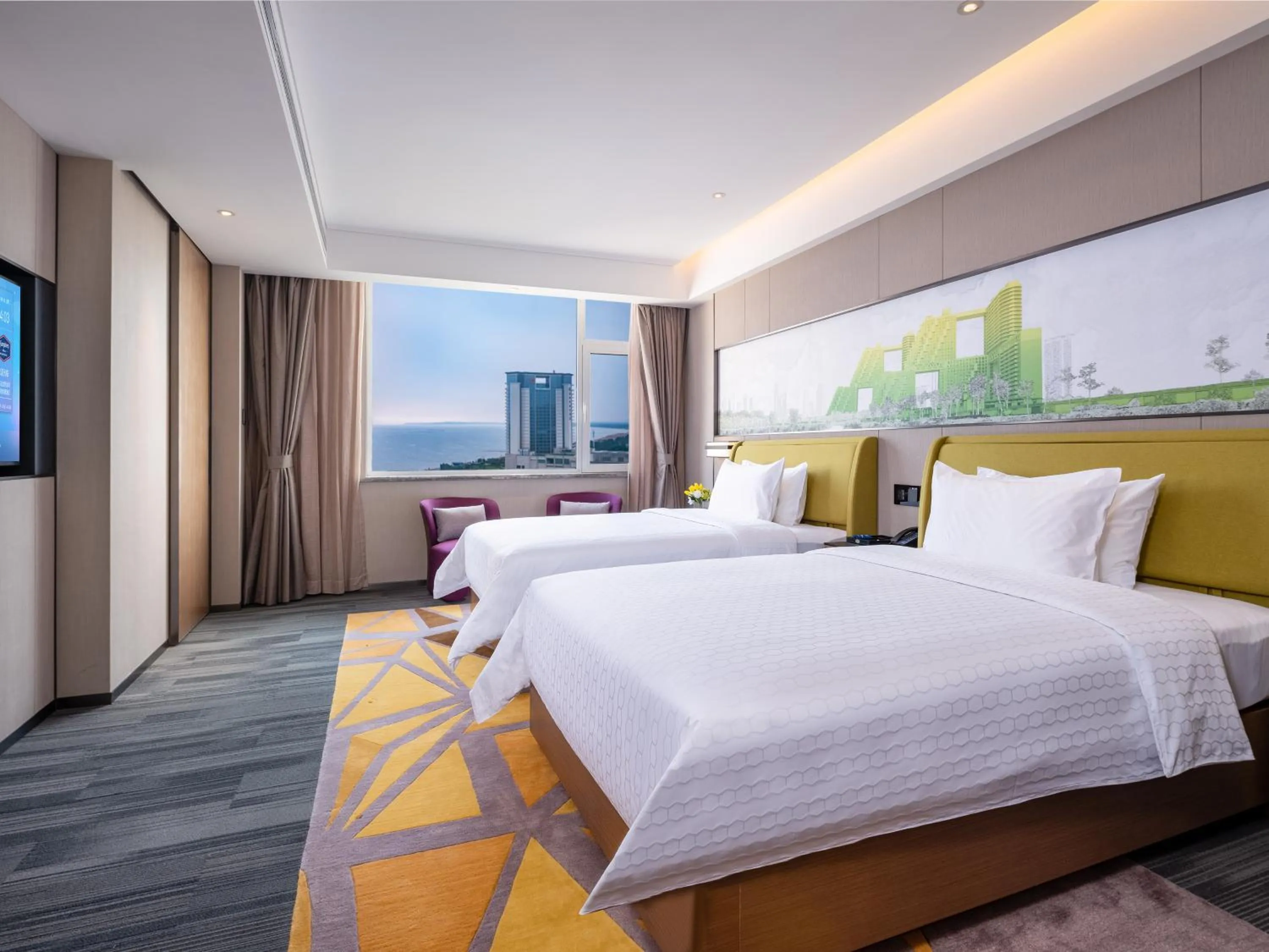Photo of the whole room, Bed in Hampton by Hilton Qinhuangdao Jinmeng Bay