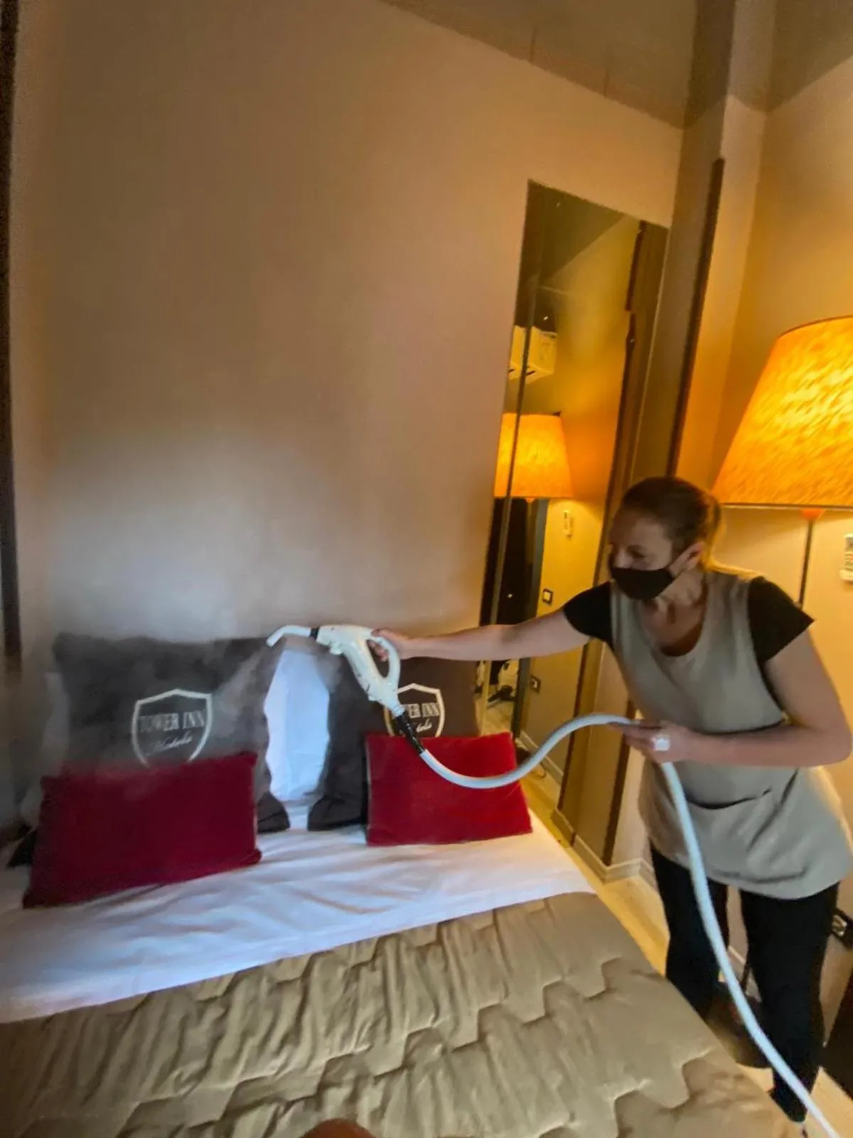 Bed in Villa Tower Inn