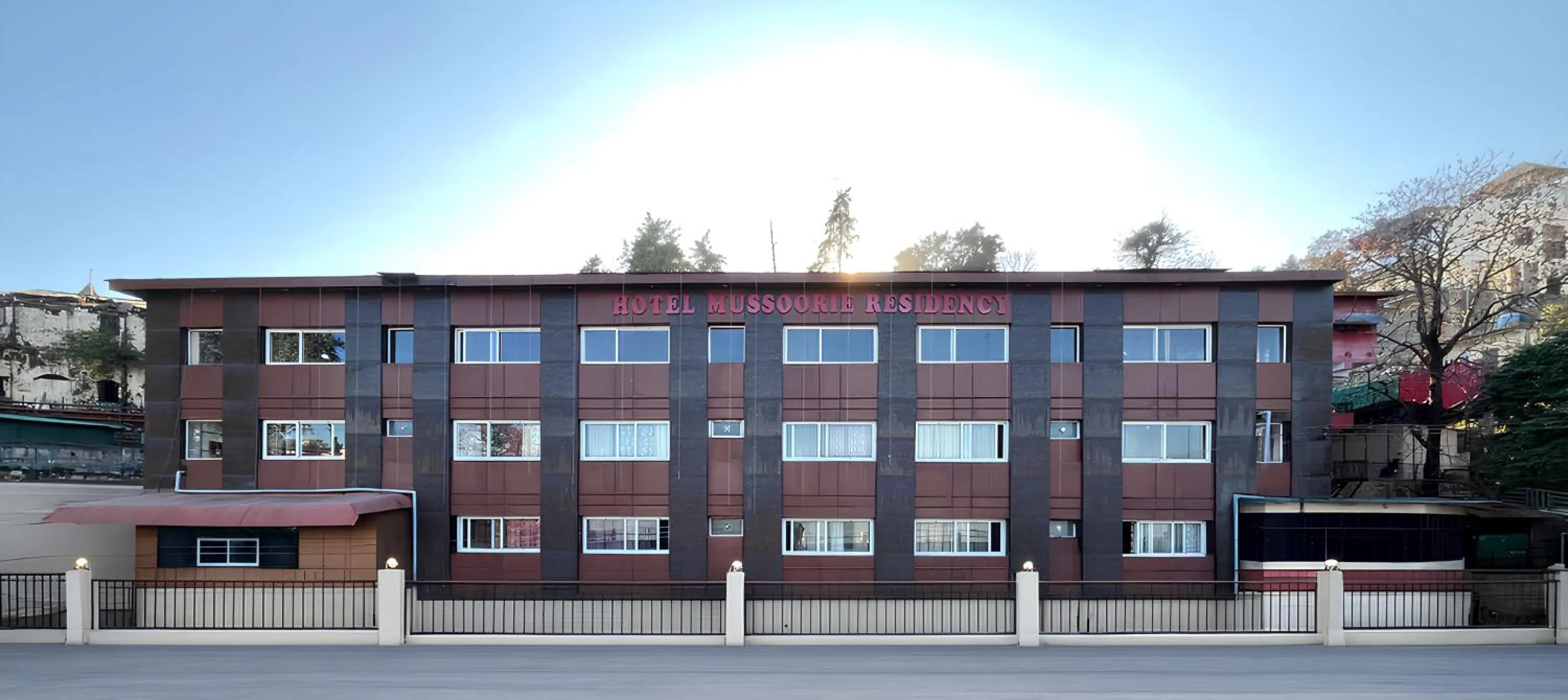 Facade/entrance in Mussoorie Residency
