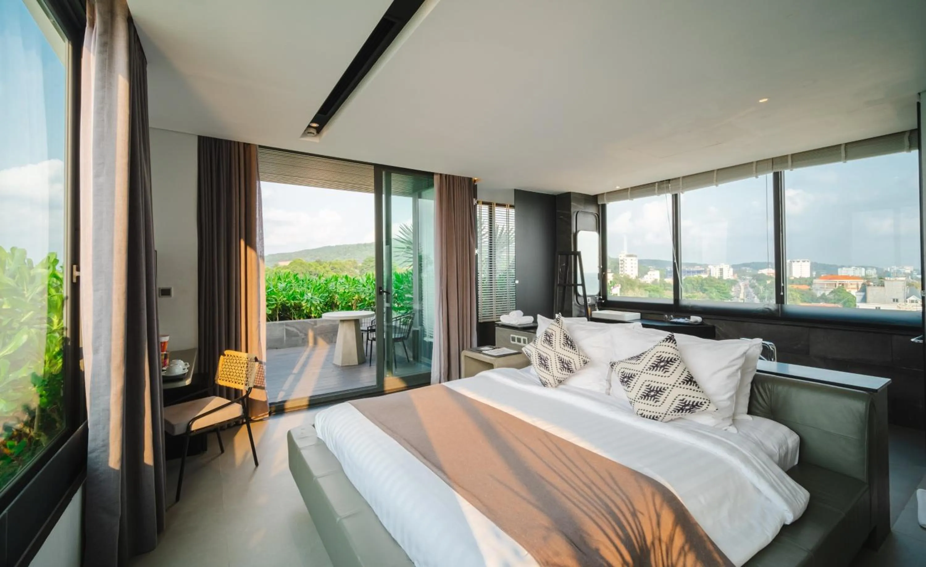 View (from property/room), Bed in M Hotel Phu Quoc